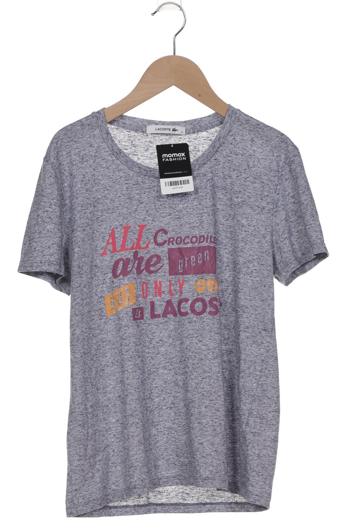 

Lacoste Damen T-Shirt, grau, Gr. 40