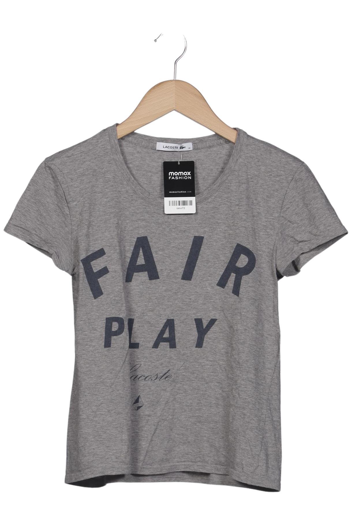 

Lacoste Damen T-Shirt, grau, Gr. 38