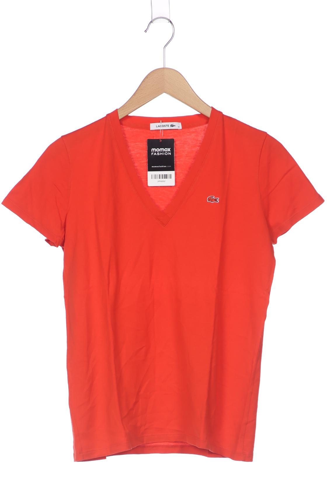 

Lacoste Damen T-Shirt, orange, Gr. 40
