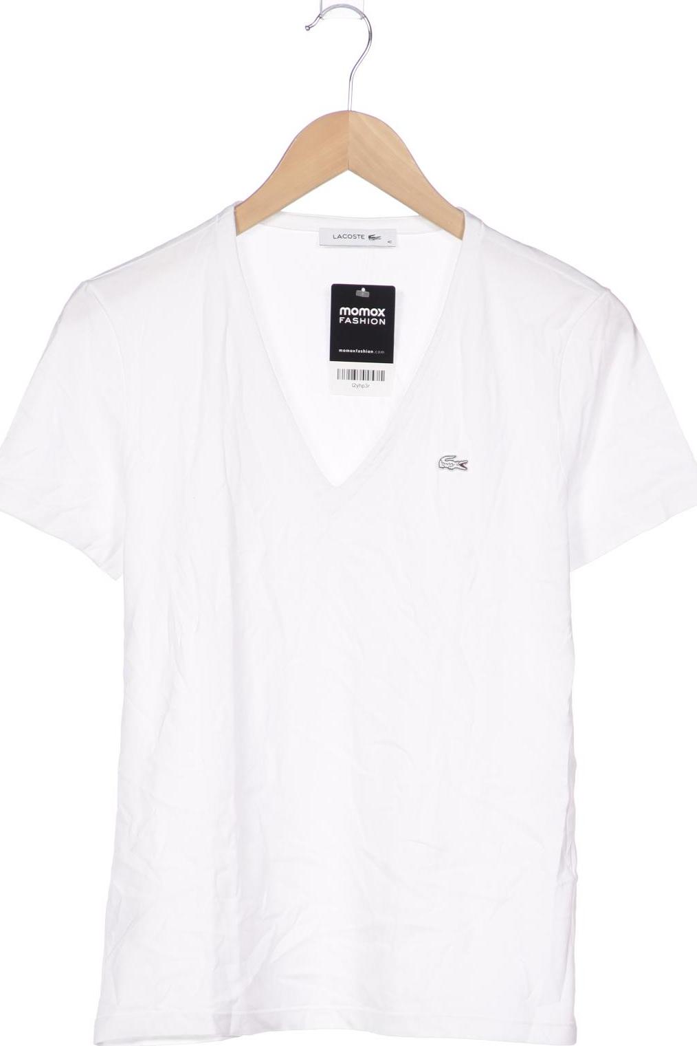 

Lacoste Damen T-Shirt, weiß, Gr. 40