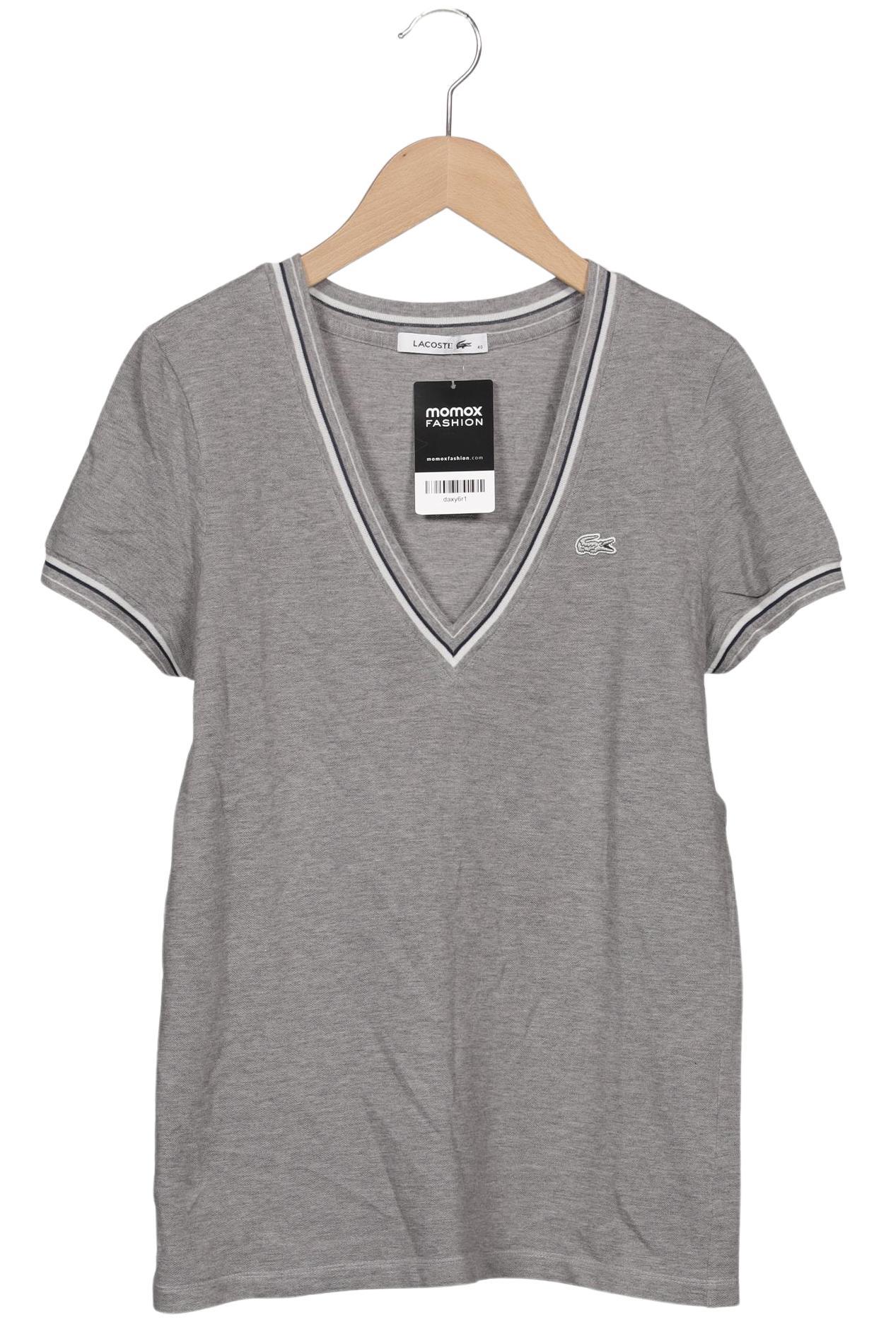 

Lacoste Damen T-Shirt, grau, Gr. 40