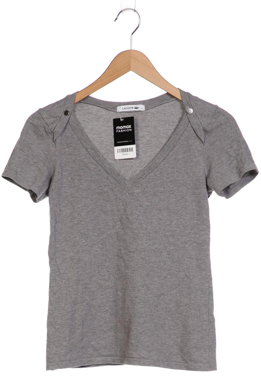 

Lacoste Damen T-Shirt, grau, Gr. 36