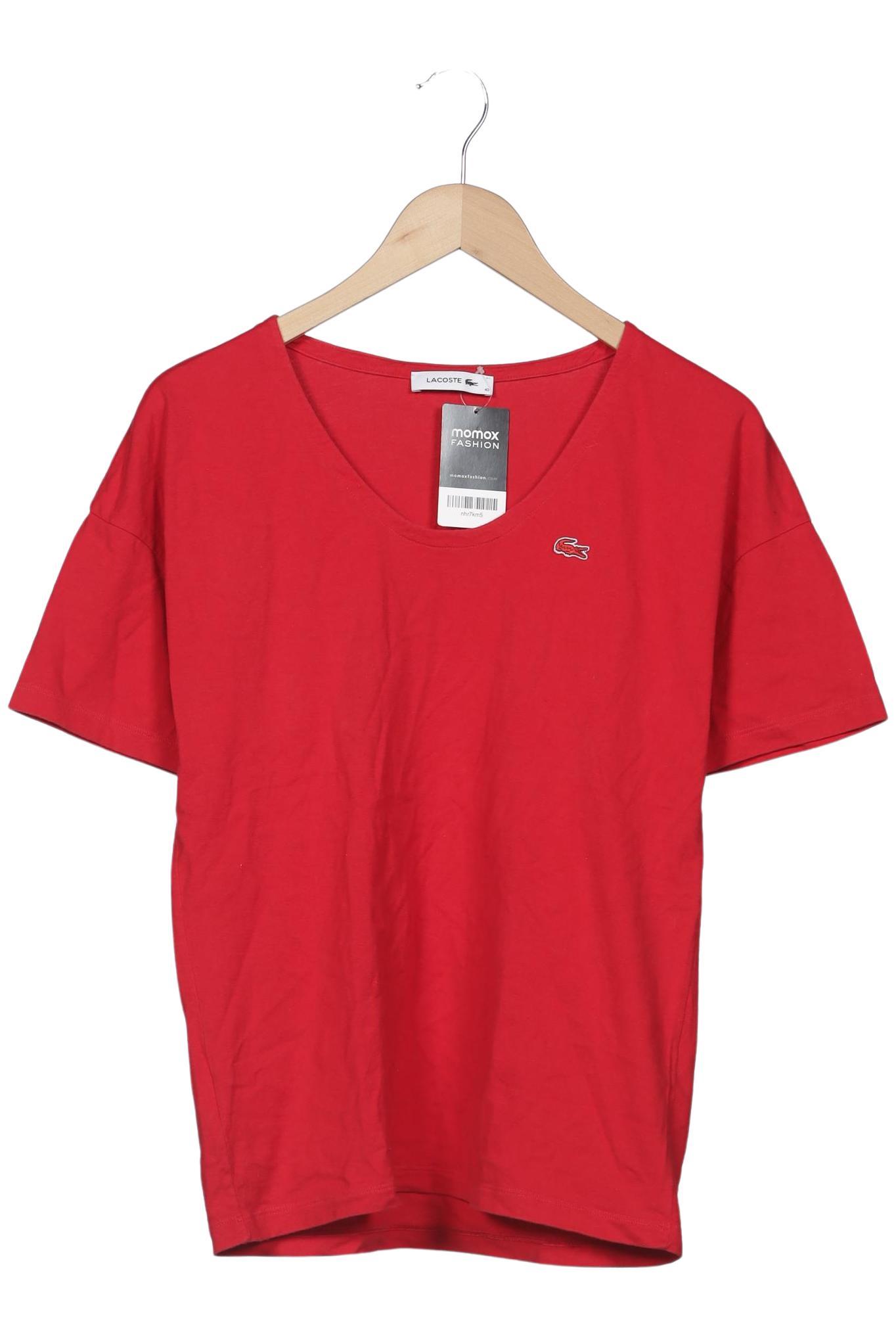 

Lacoste Damen T-Shirt, rot, Gr. 40