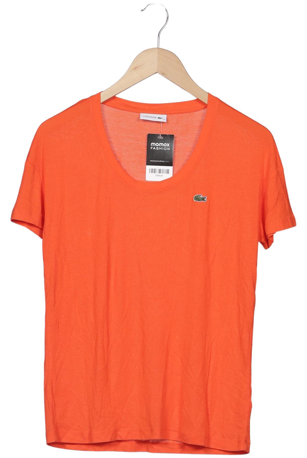 

Lacoste Damen T-Shirt, orange, Gr. 36