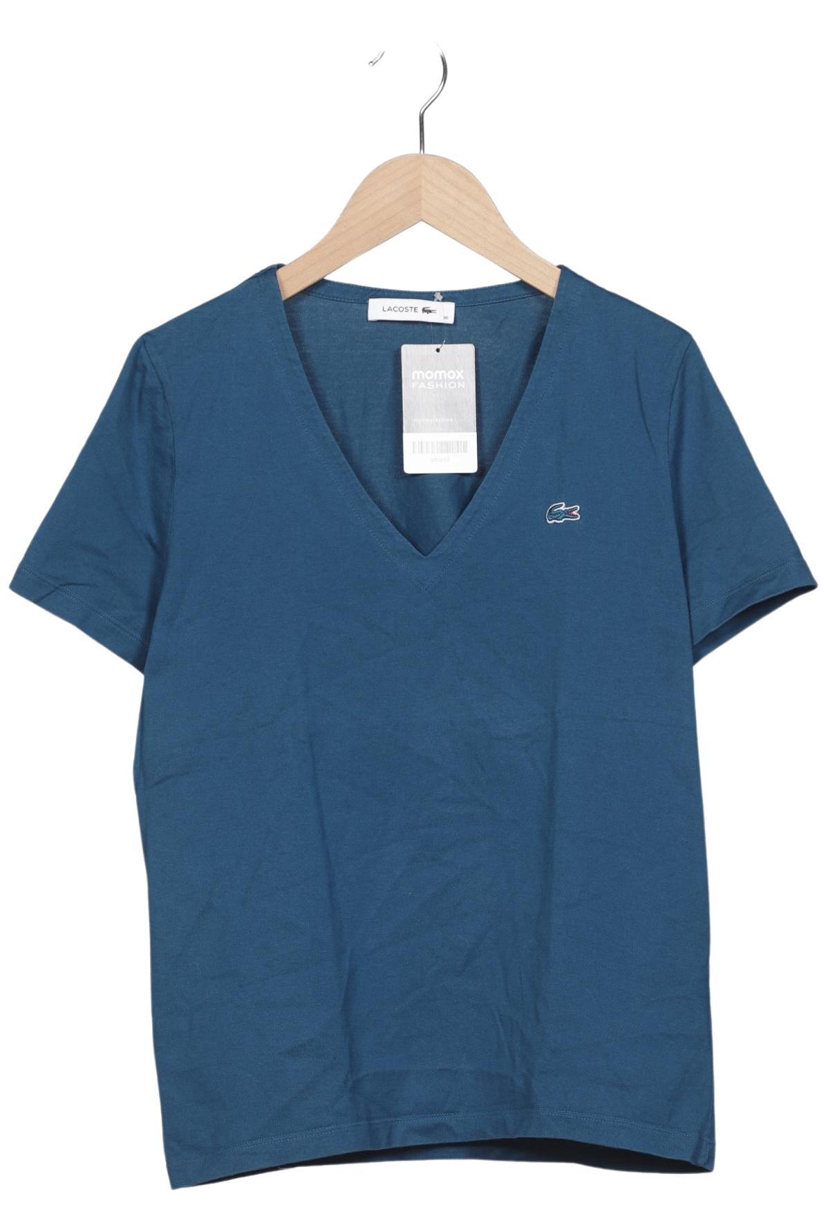 

Lacoste Damen T-Shirt, blau, Gr. 38