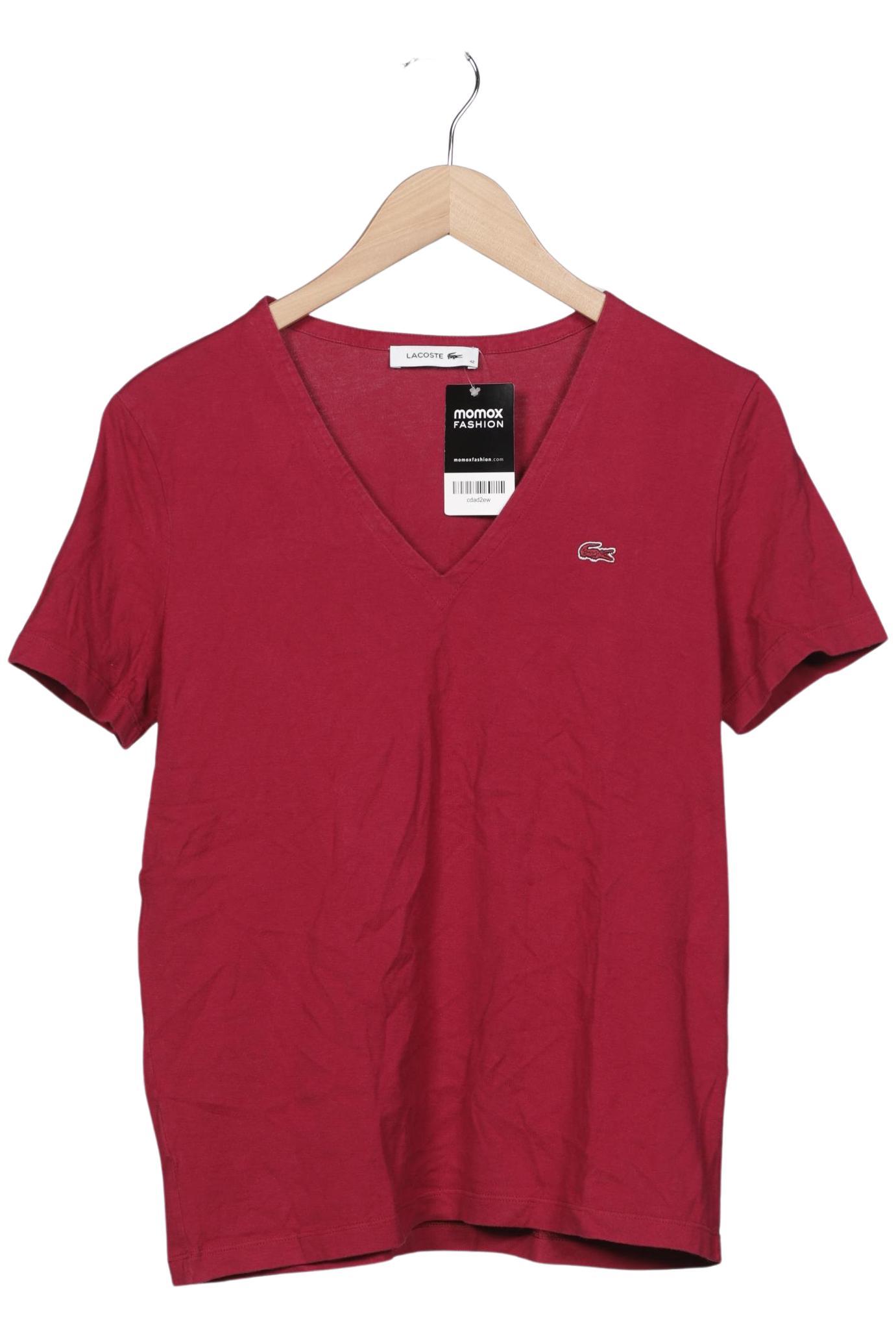 

Lacoste Damen T-Shirt, rot, Gr. 42