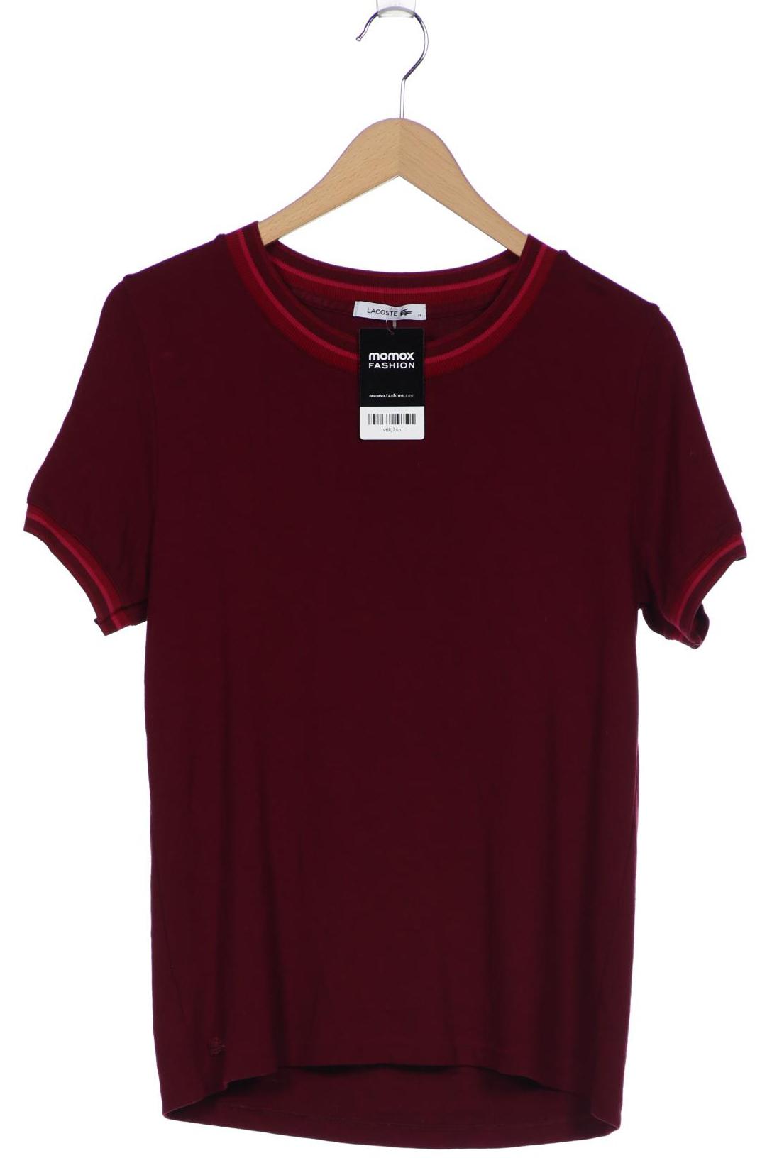 

Lacoste Damen T-Shirt, bordeaux, Gr. 38