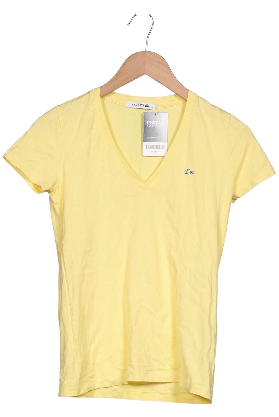 

Lacoste Damen T-Shirt, gelb, Gr. 34