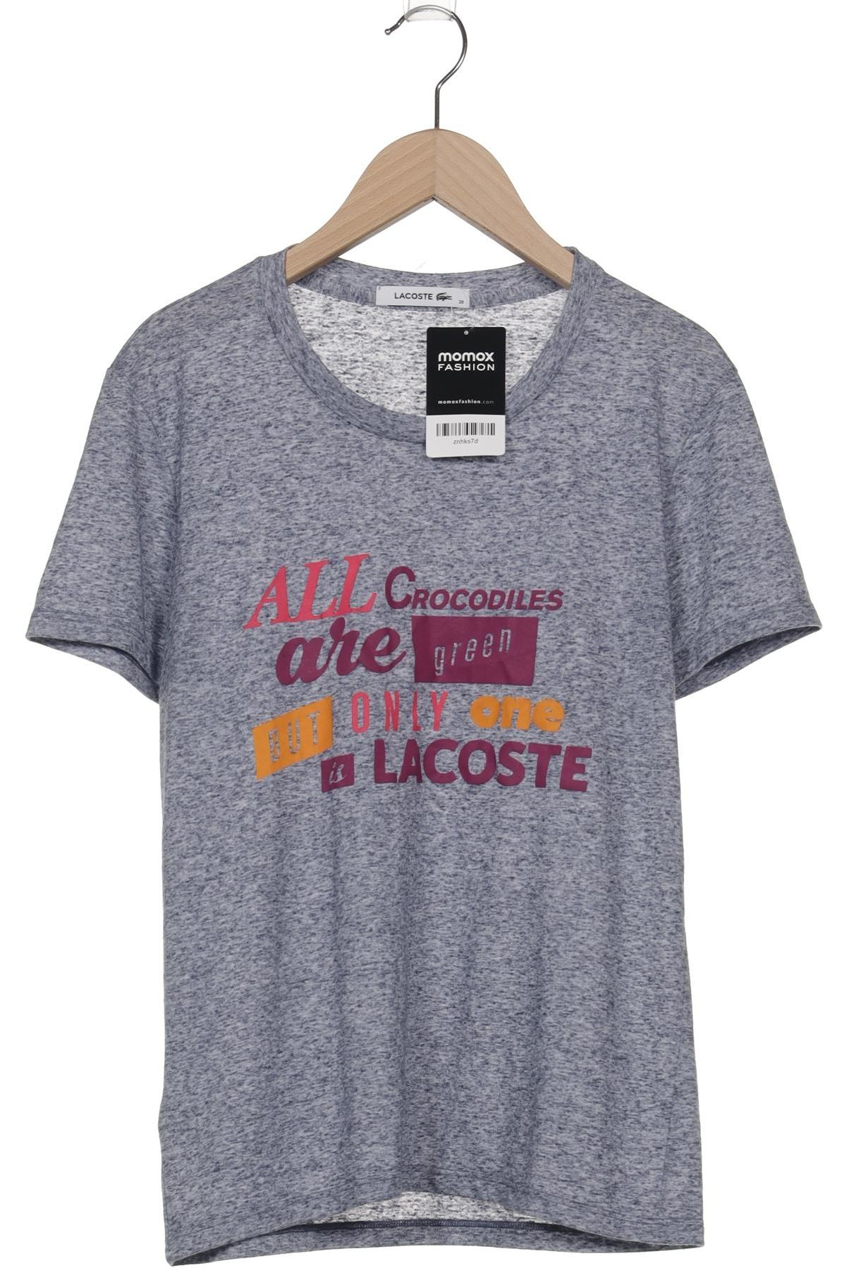 

Lacoste Damen T-Shirt, blau, Gr. 38