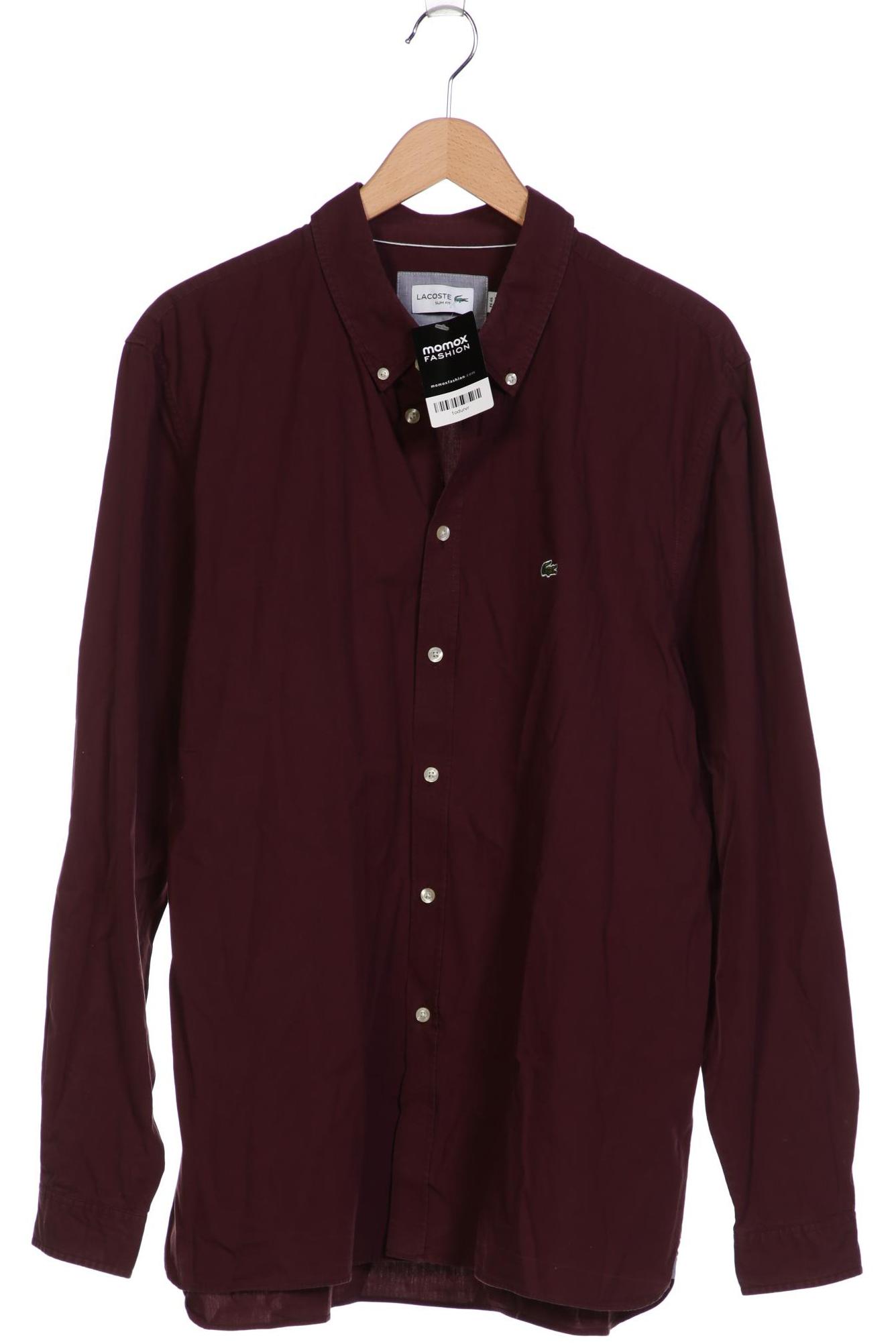 

Lacoste Herren Hemd, bordeaux, Gr. 56