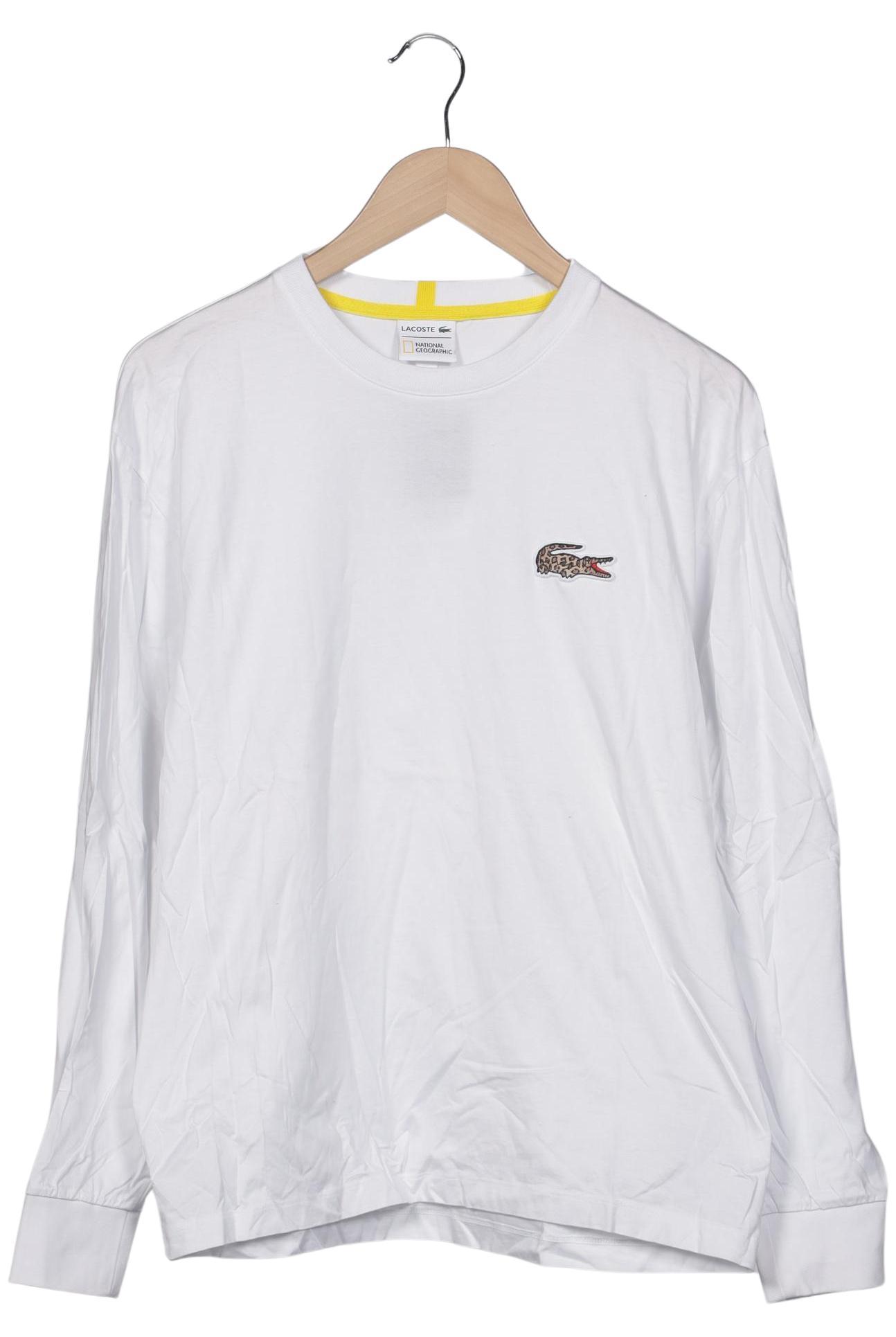 

Lacoste Herren Langarmshirt, weiß, Gr. 48