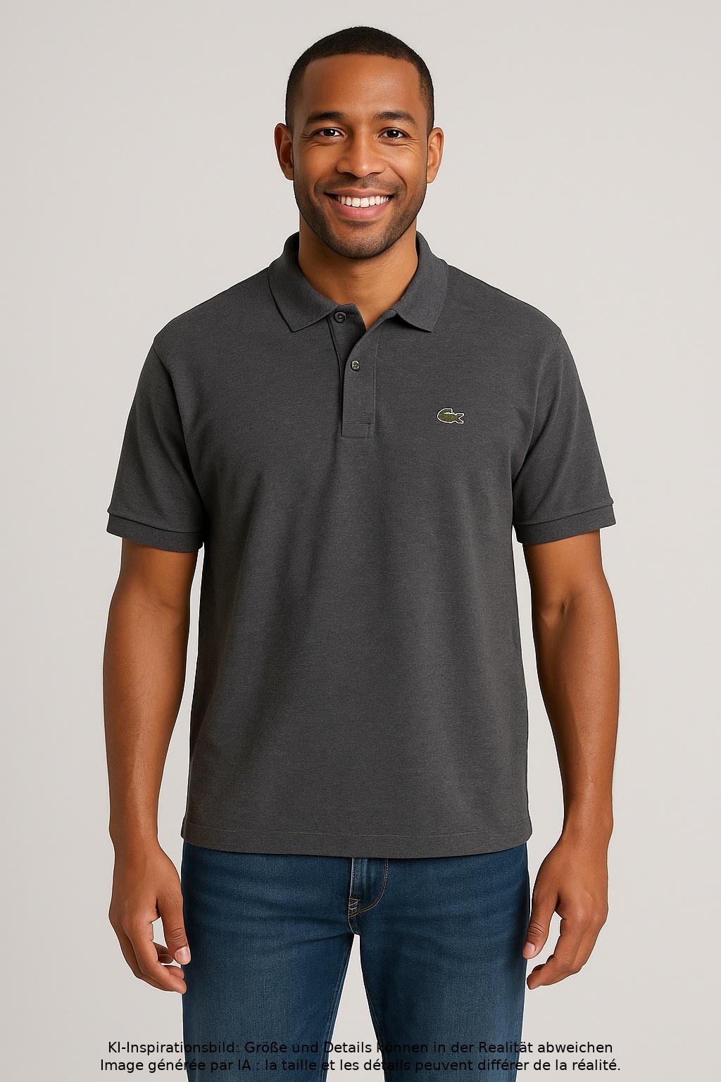

Lacoste Herren Poloshirt, grau, Gr. 58