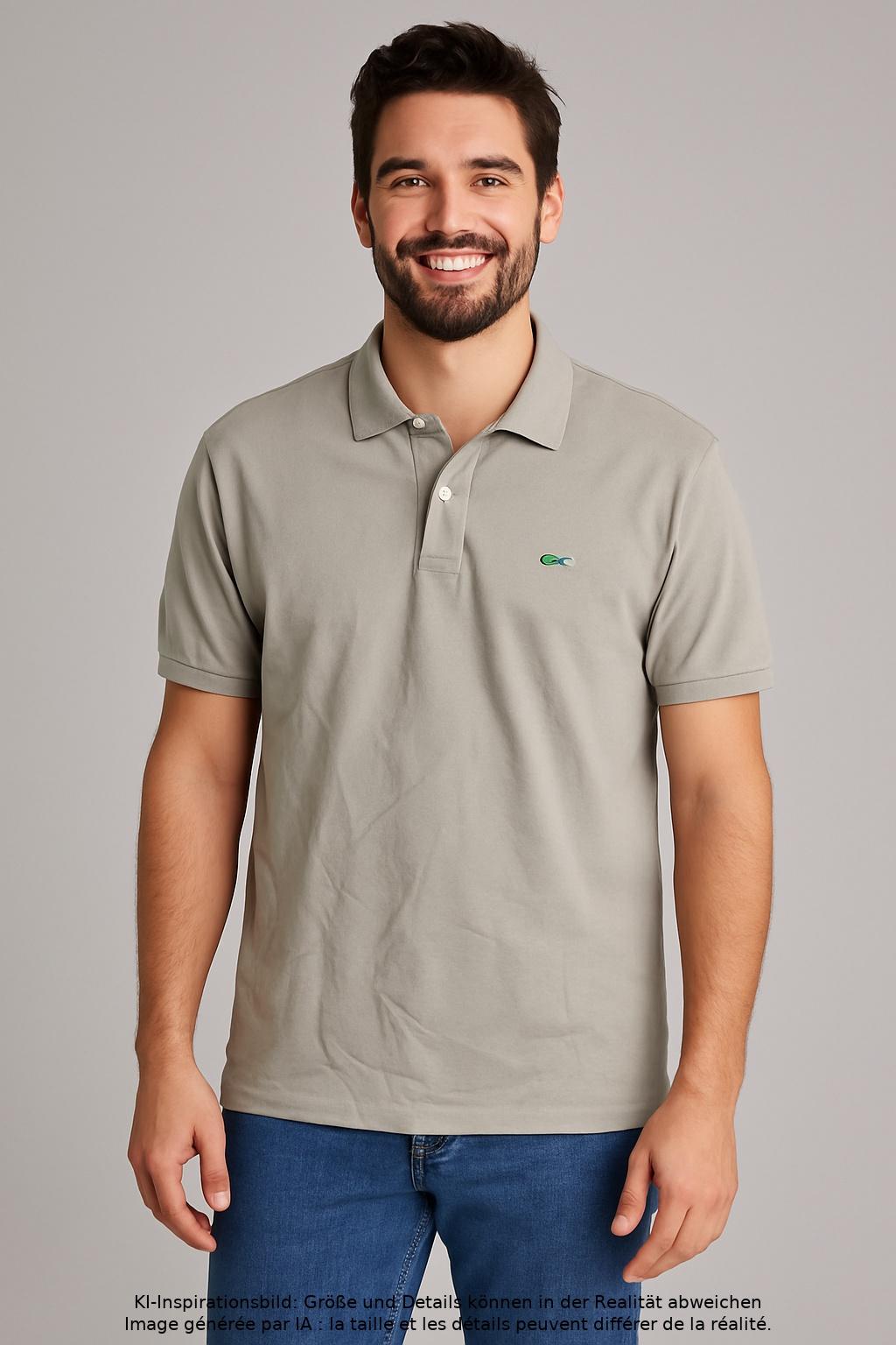 

Lacoste Herren Poloshirt, grau, Gr. 52