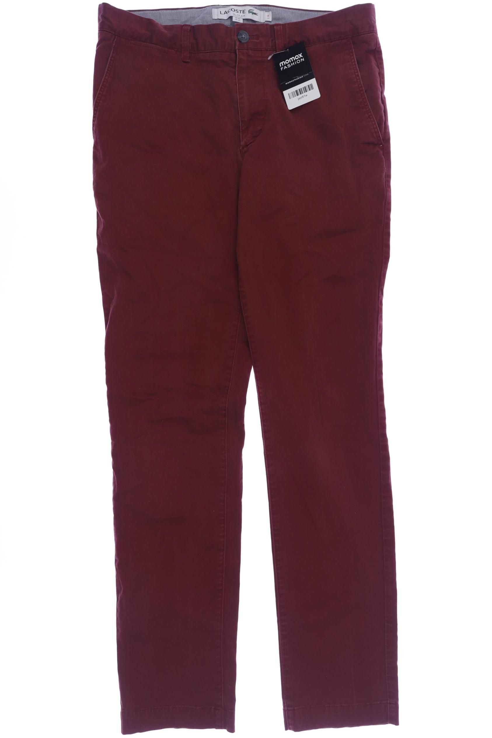 

Lacoste Herren Stoffhose, bordeaux, Gr. 33