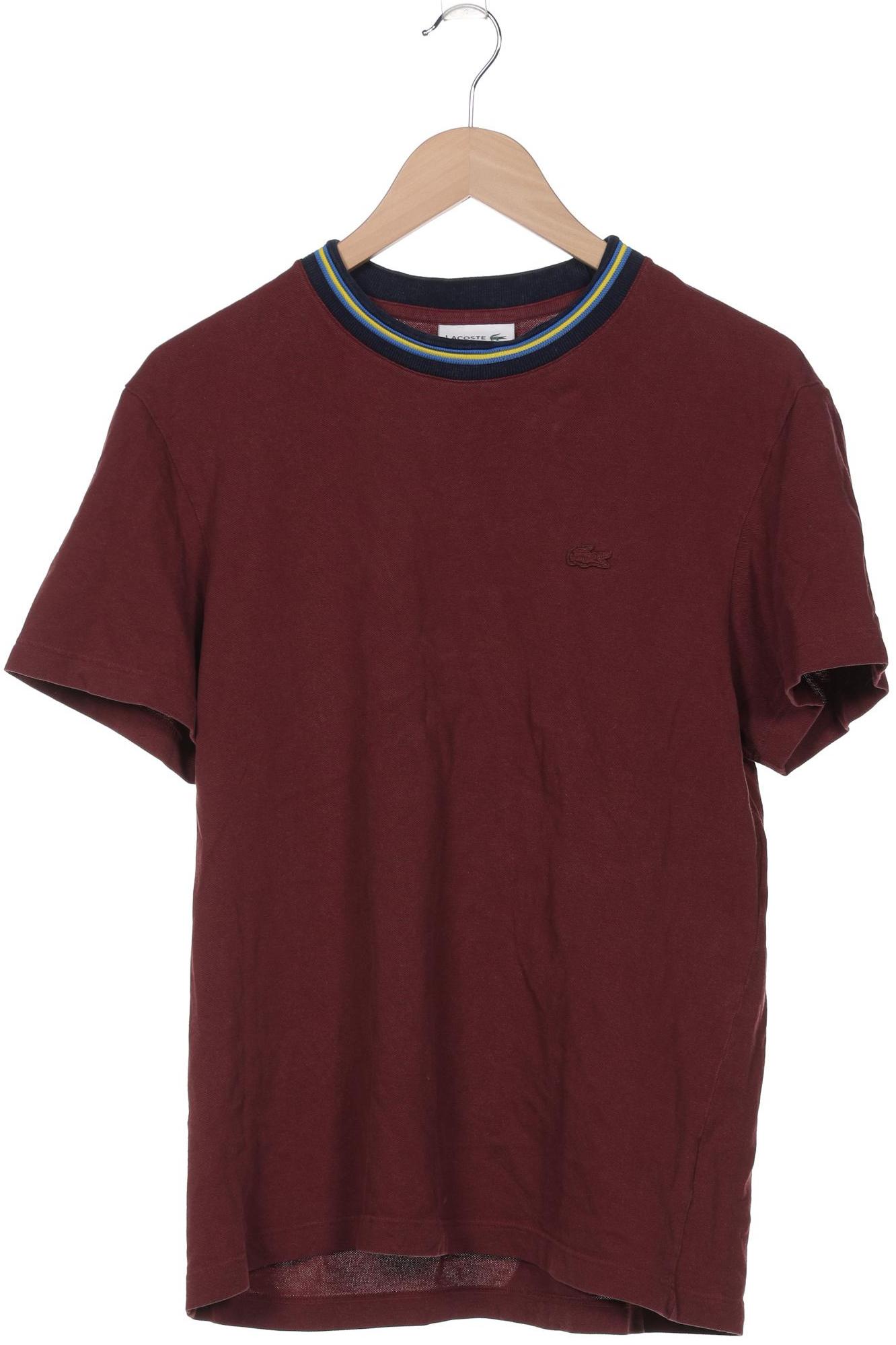 

Lacoste Herren T-Shirt, bordeaux, Gr. 52