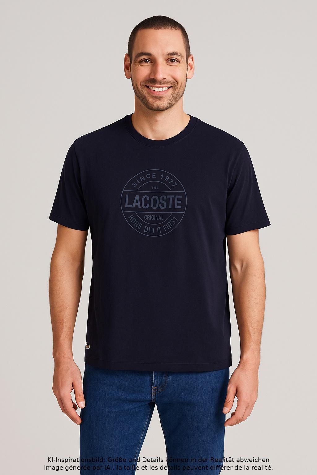 

Lacoste Herren T-Shirt, marineblau, Gr. 54