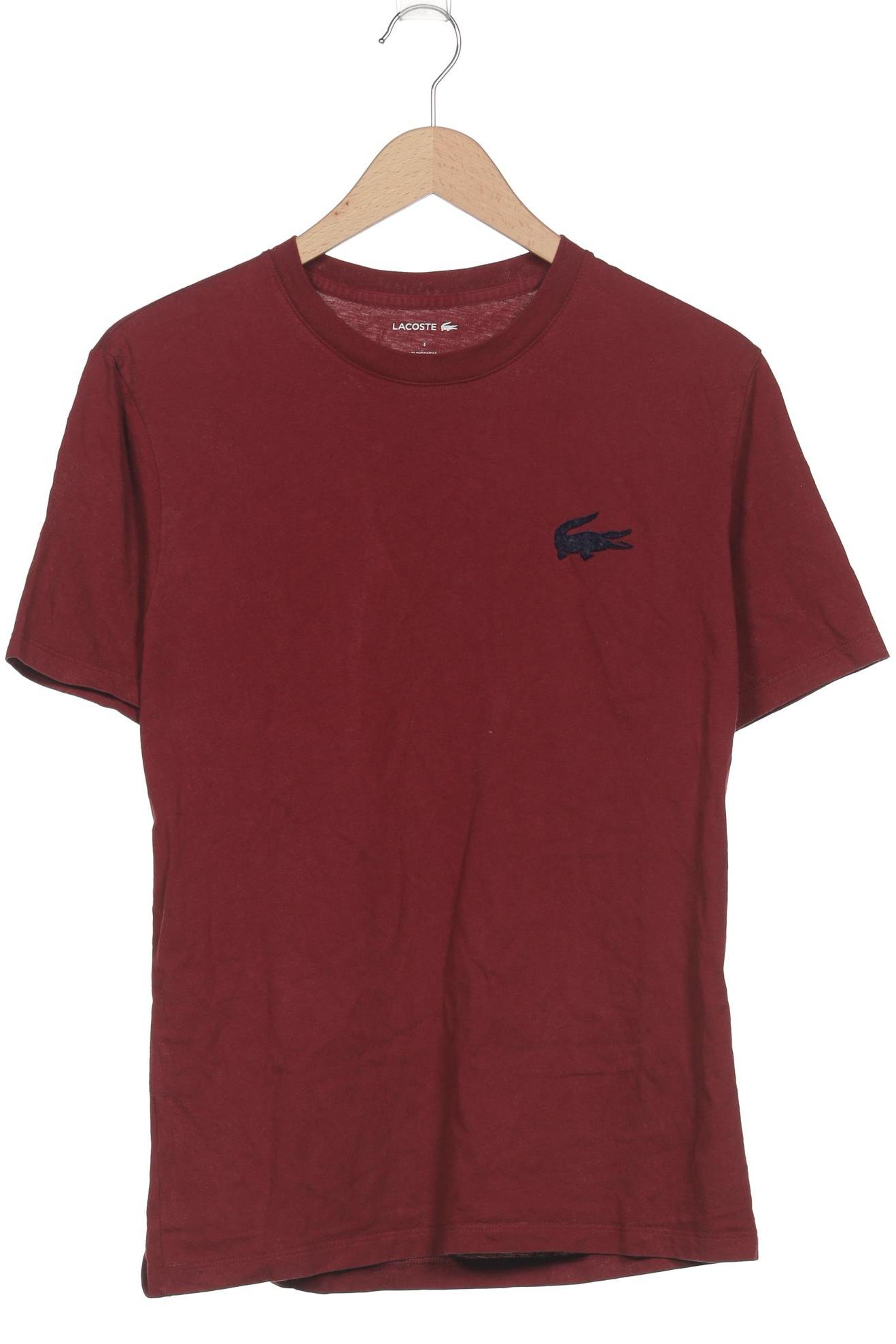 

Lacoste Herren T-Shirt, bordeaux, Gr. 46