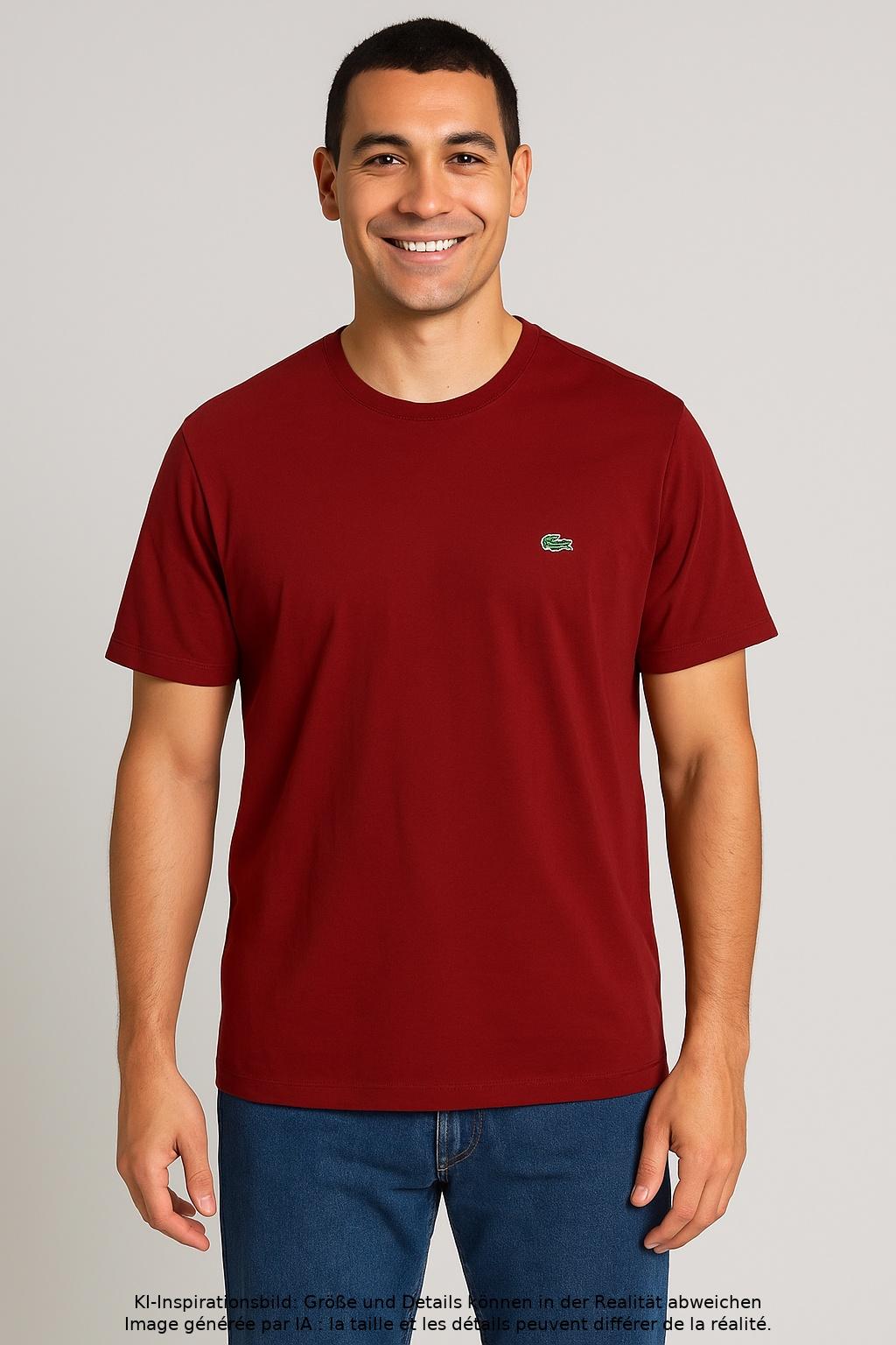

Lacoste Herren T-Shirt, rot, Gr. 48