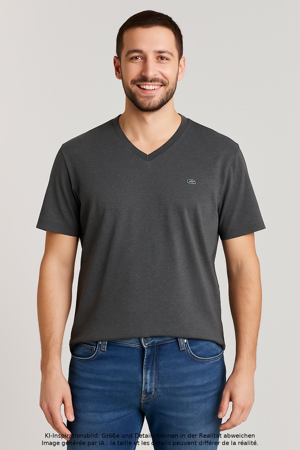 

Lacoste Herren T-Shirt, grau, Gr. 56