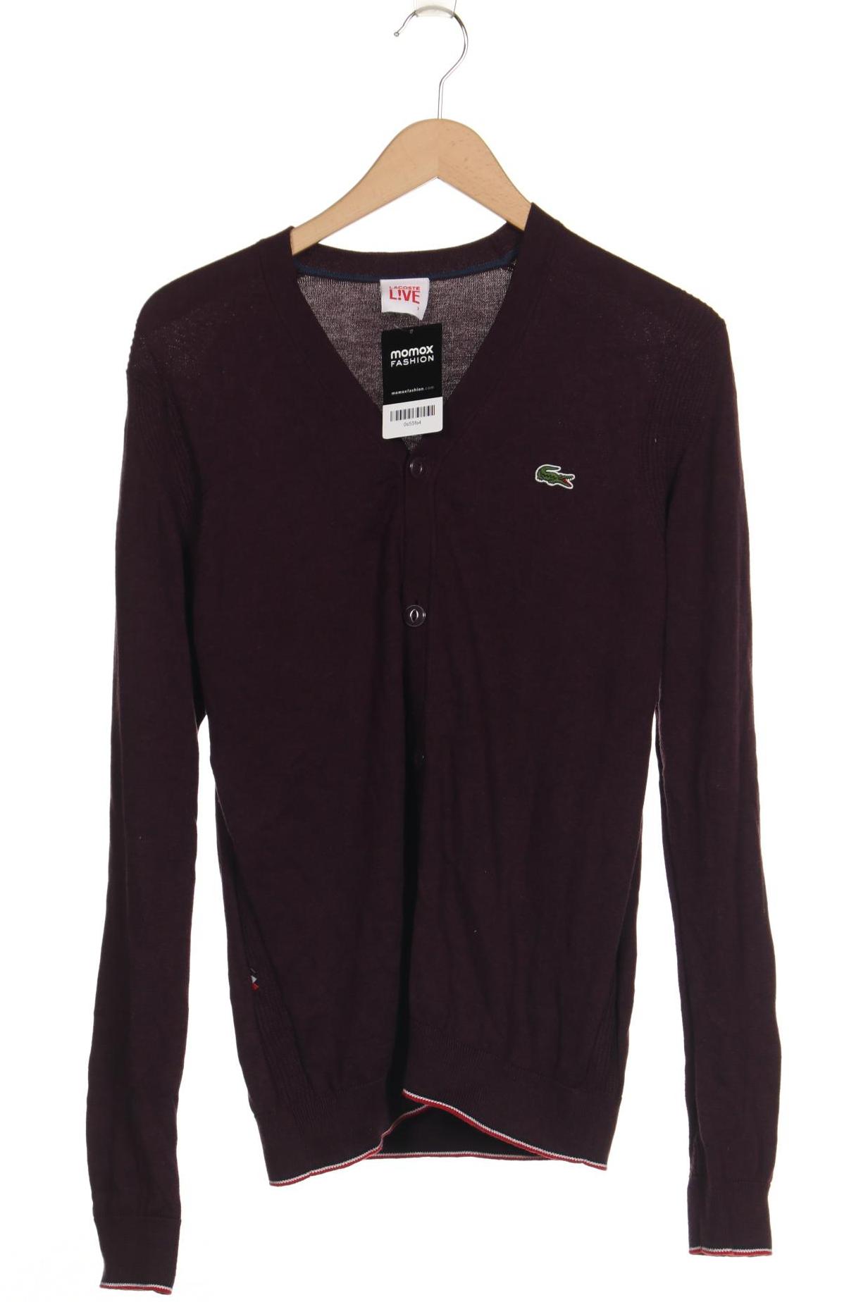 

Lacoste L!Ve Herren Strickjacke, bordeaux, Gr. 46