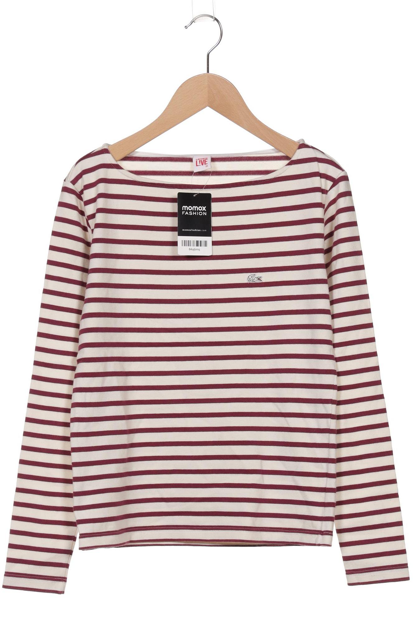 

Lacoste L!Ve Damen Langarmshirt, cremeweiß, Gr. 34