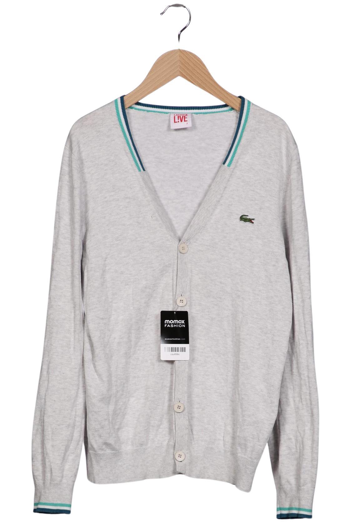 Thumbnail - Lacoste L!Ve Herren Strickjacke, grau, Gr. 44