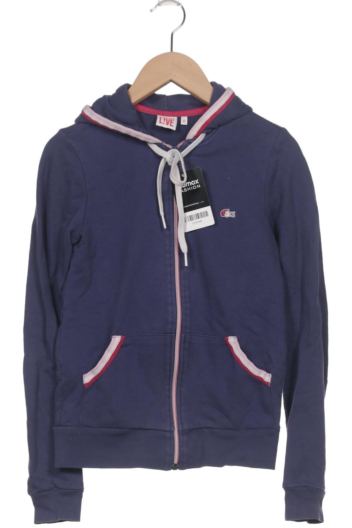 

Lacoste L!Ve Damen Kapuzenpullover, marineblau, Gr. 34
