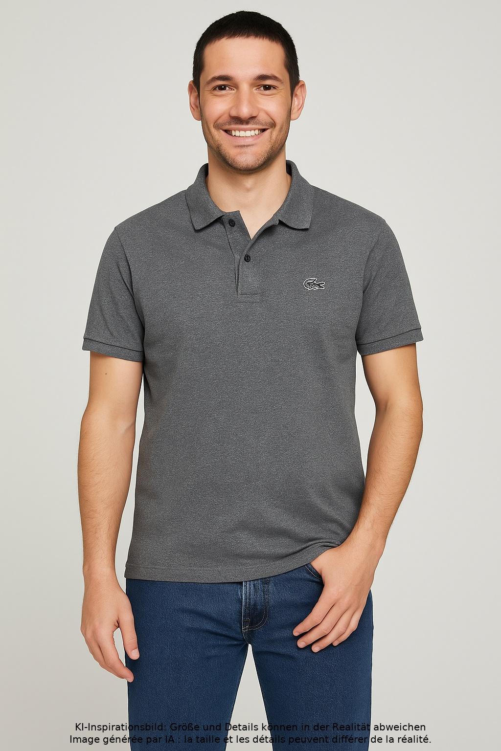 

Lacoste L!Ve Herren Poloshirt, grau, Gr. 50