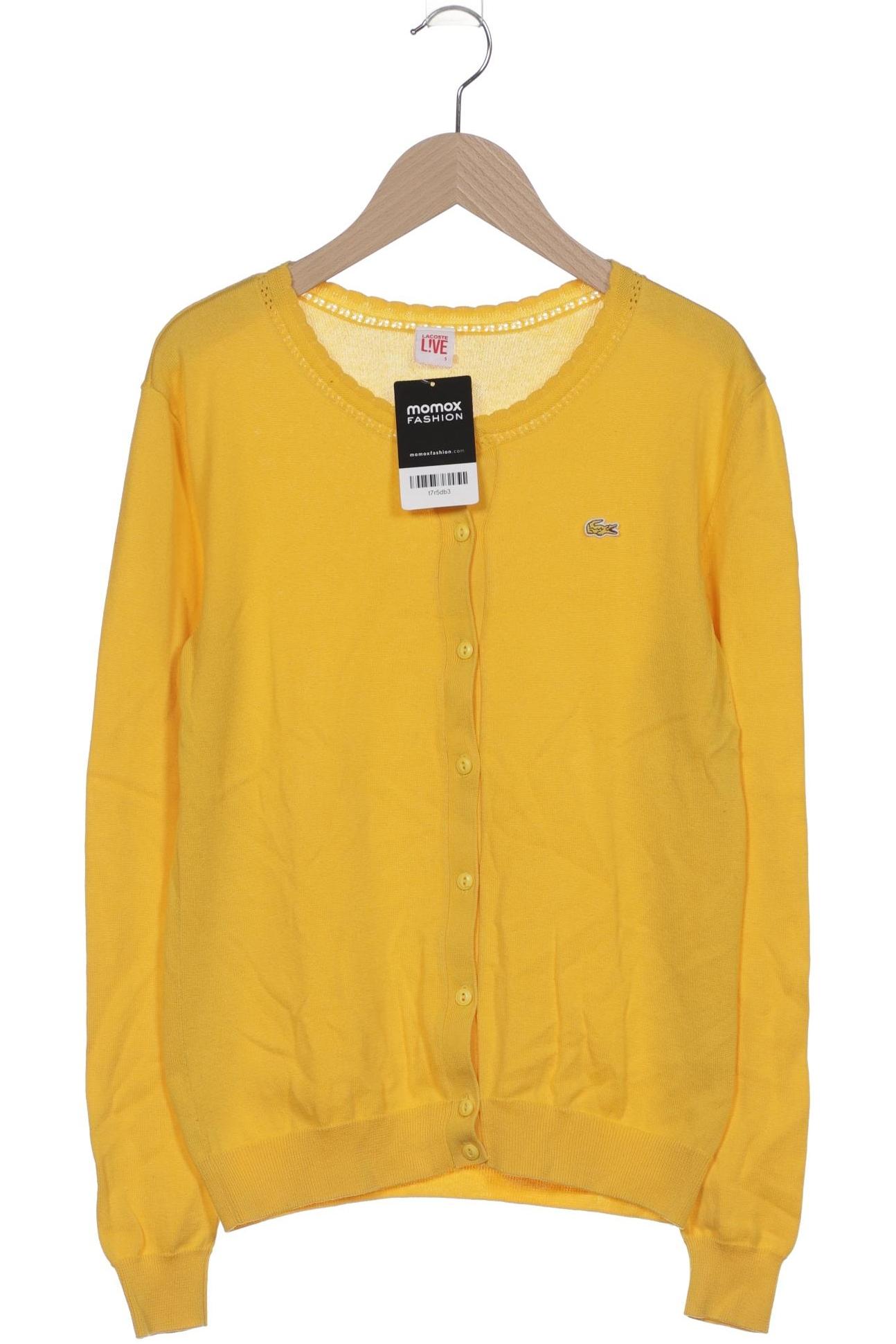 

Lacoste L!Ve Damen Strickjacke, gelb, Gr. 36