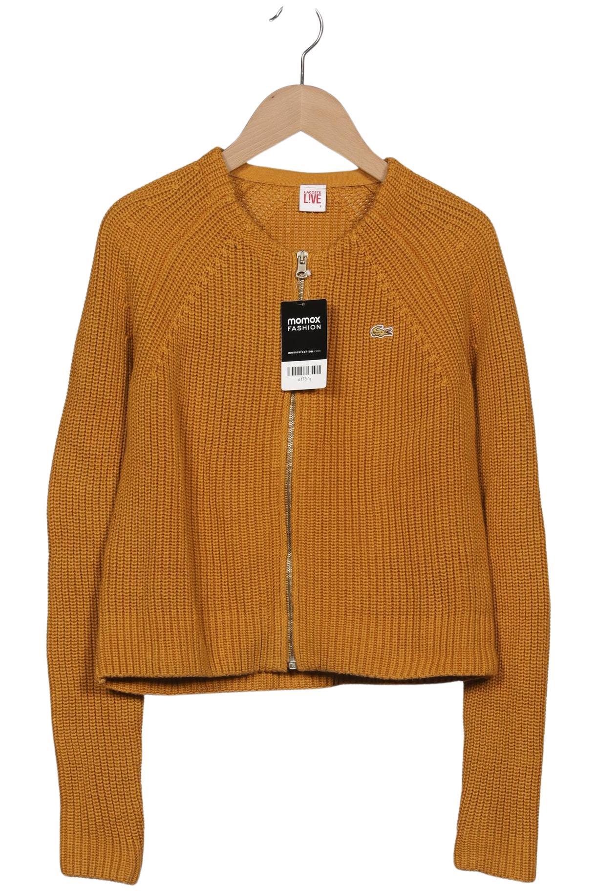 

Lacoste L!Ve Damen Strickjacke, gelb, Gr. 36