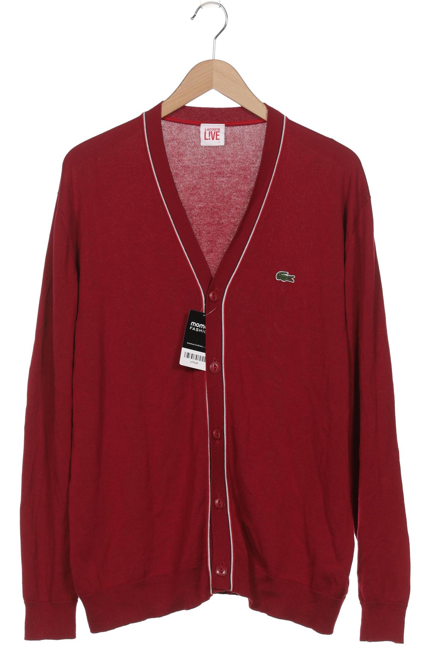 

Lacoste L!Ve Herren Strickjacke, bordeaux, Gr. 54