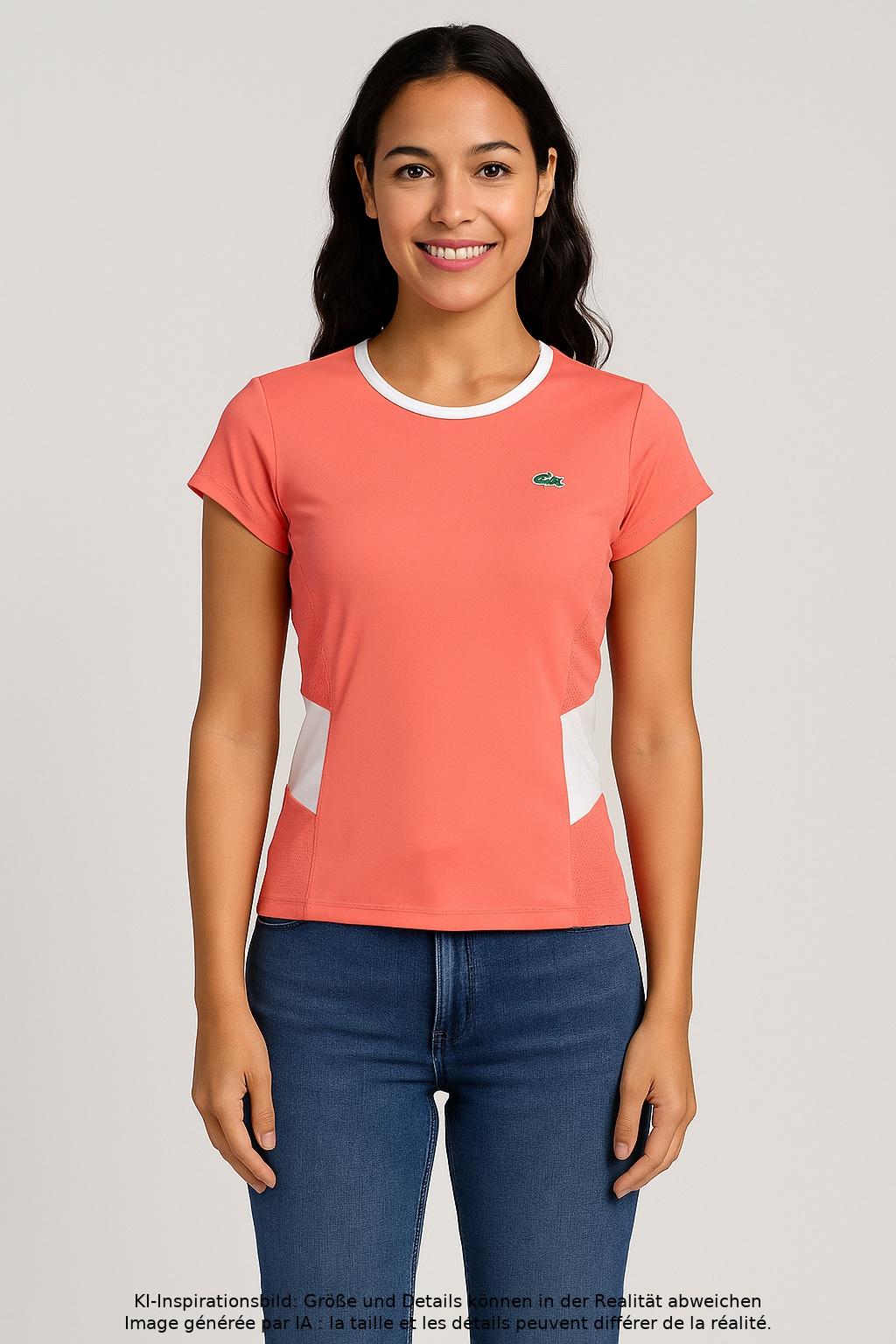 

Lacoste Sport Damen T-Shirt, mehrfarbig, Gr. 36