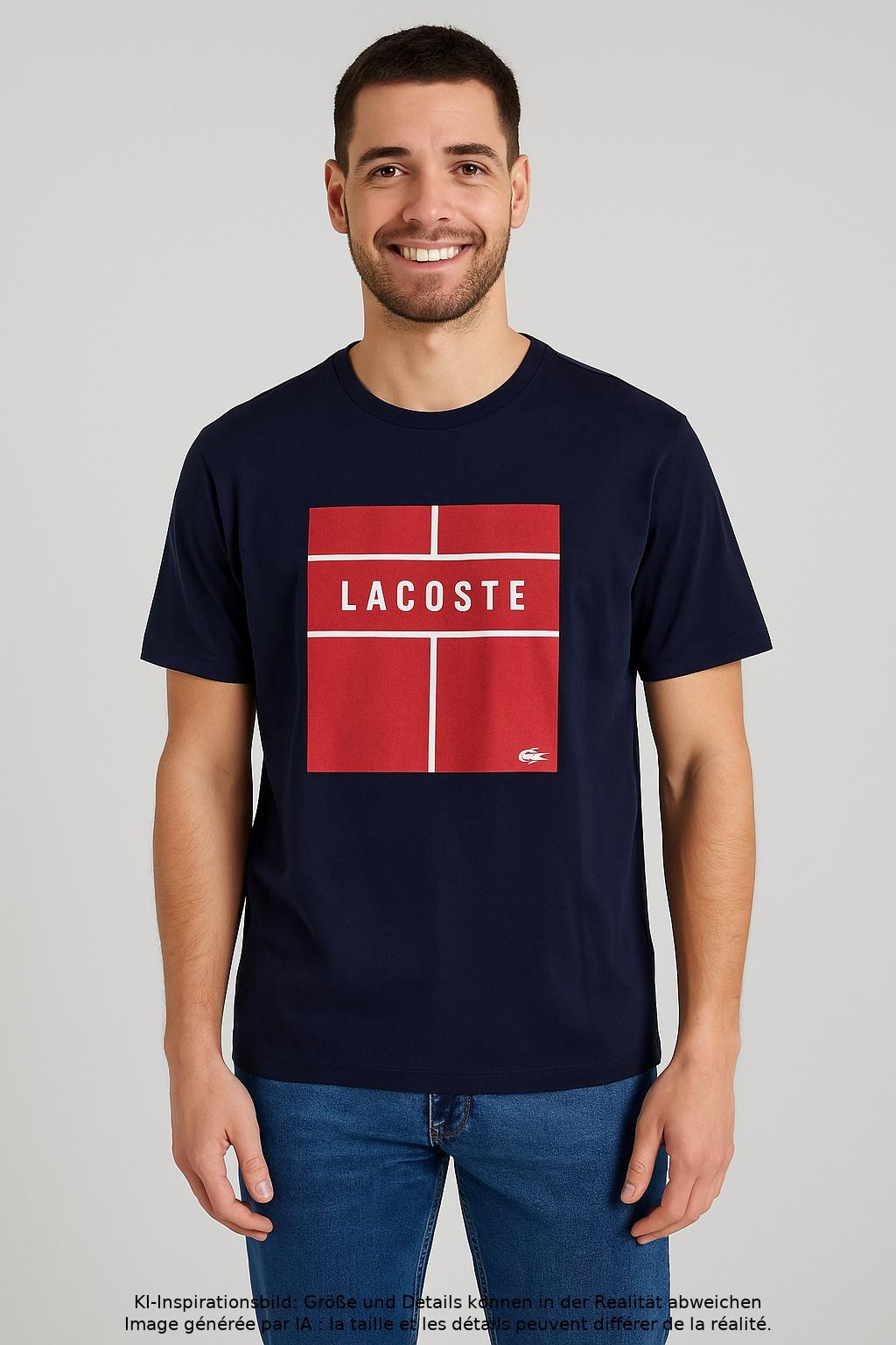 

Lacoste Sport Herren T-Shirt, marineblau, Gr. 52