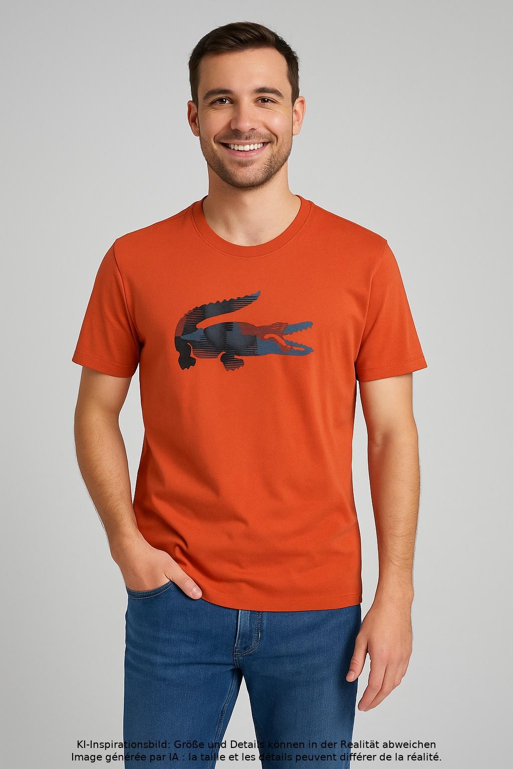 

Lacoste Sport Herren T-Shirt, orange, Gr. 48