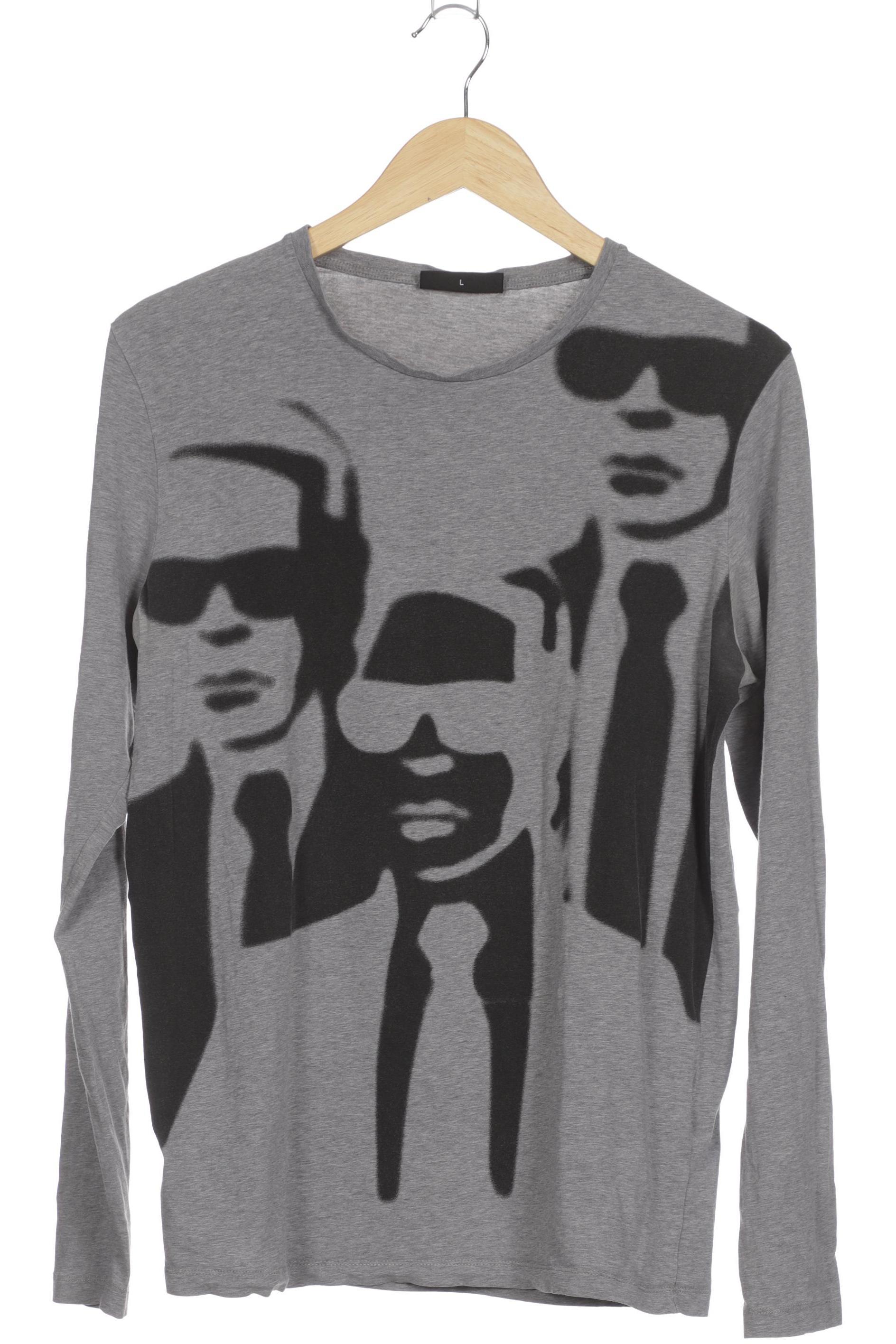 

Lagerfeld Damen Langarmshirt, grau, Gr.