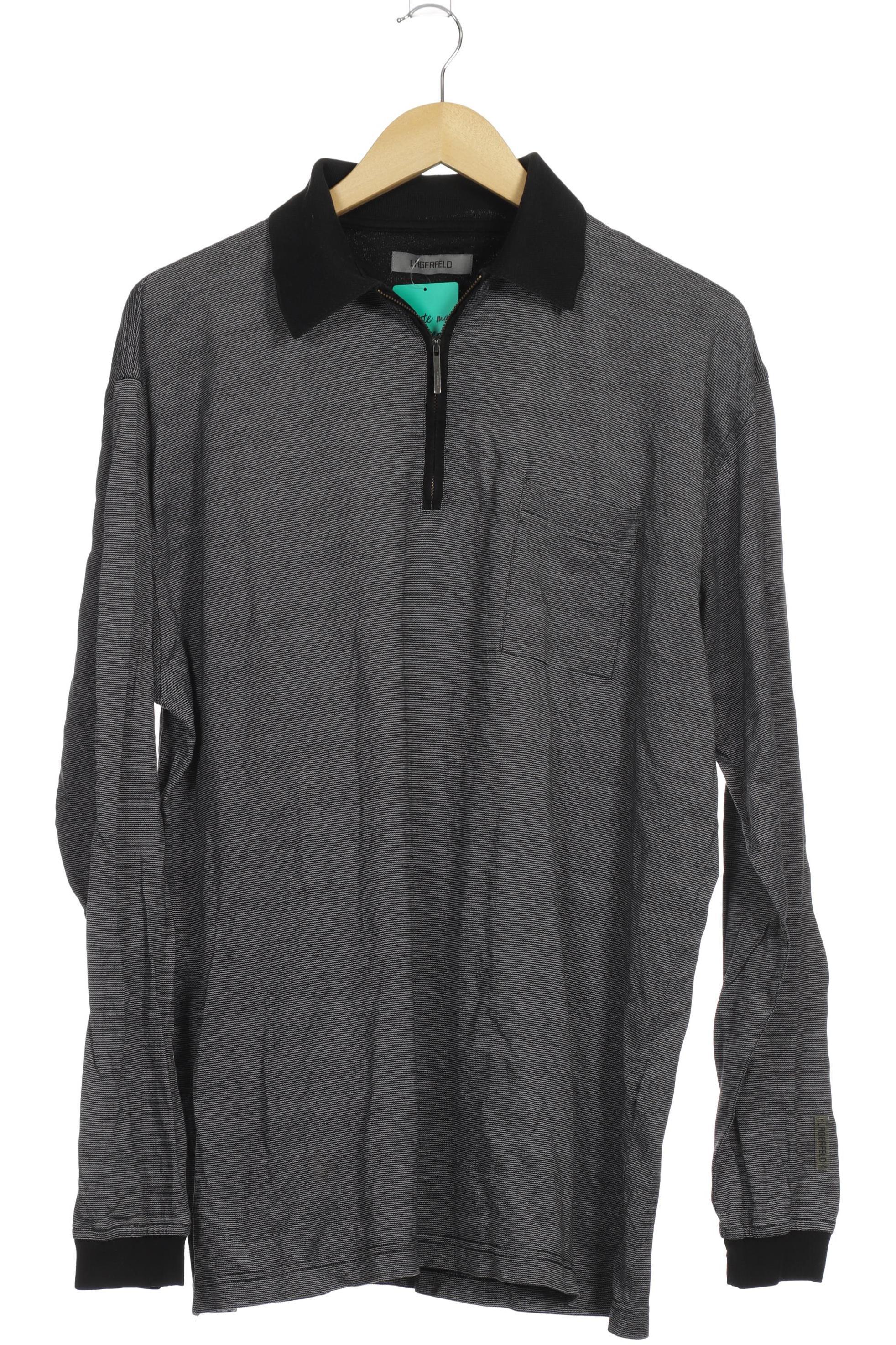 Thumbnail - Lagerfeld Herren Langarmshirt, schwarz, Gr.