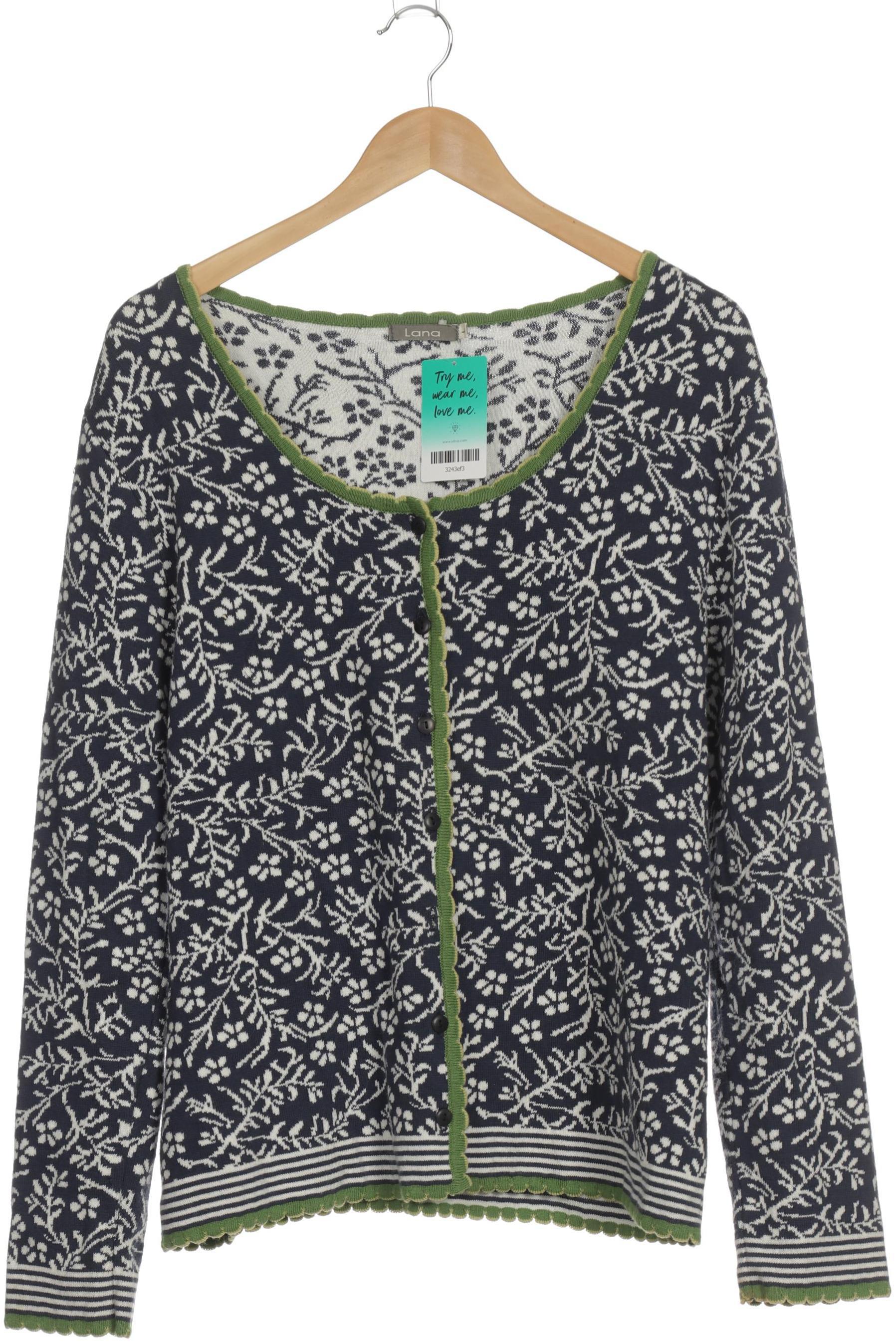 

Lana naturalwear Damen Strickjacke, blau, Gr.