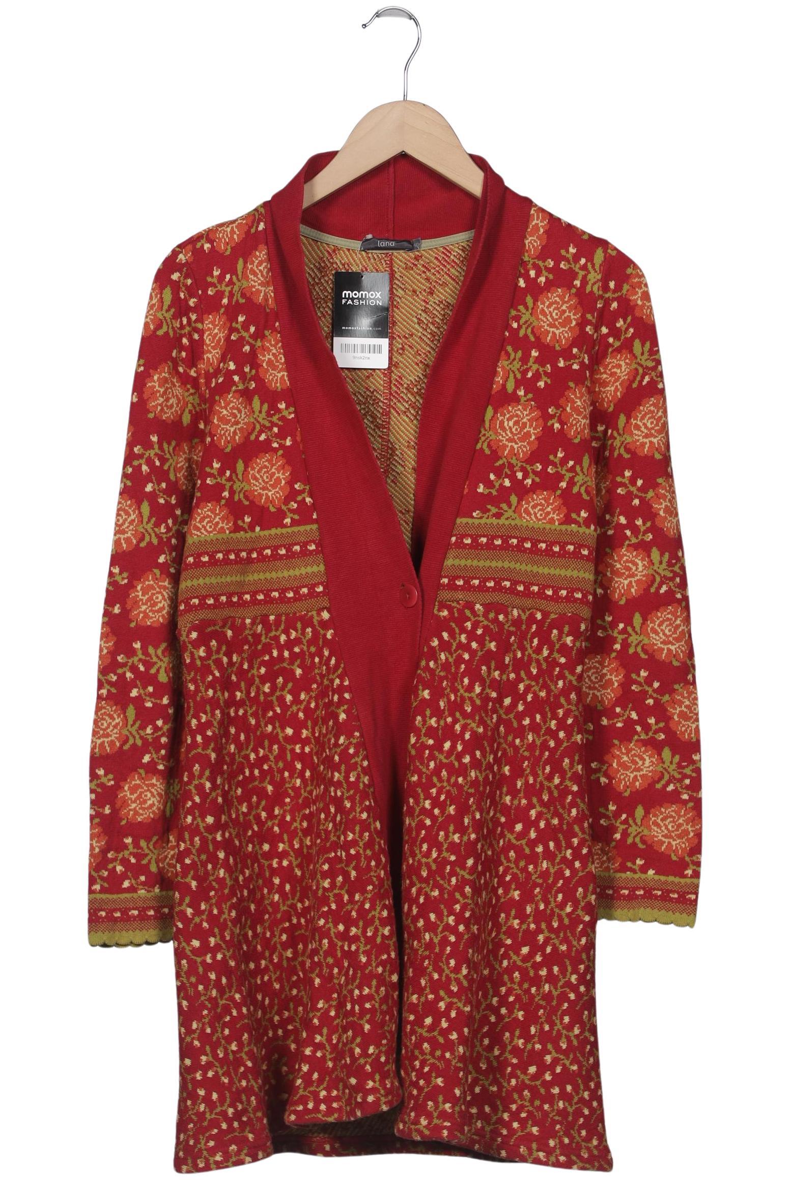 

Lana naturalwear Damen Strickjacke, rot, Gr. 36