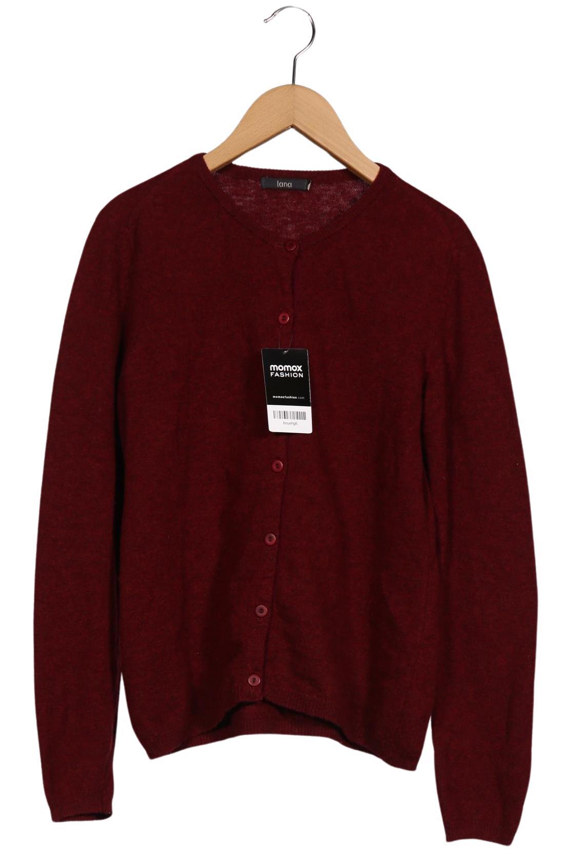 

Lana naturalwear Damen Strickjacke, bordeaux, Gr. 38