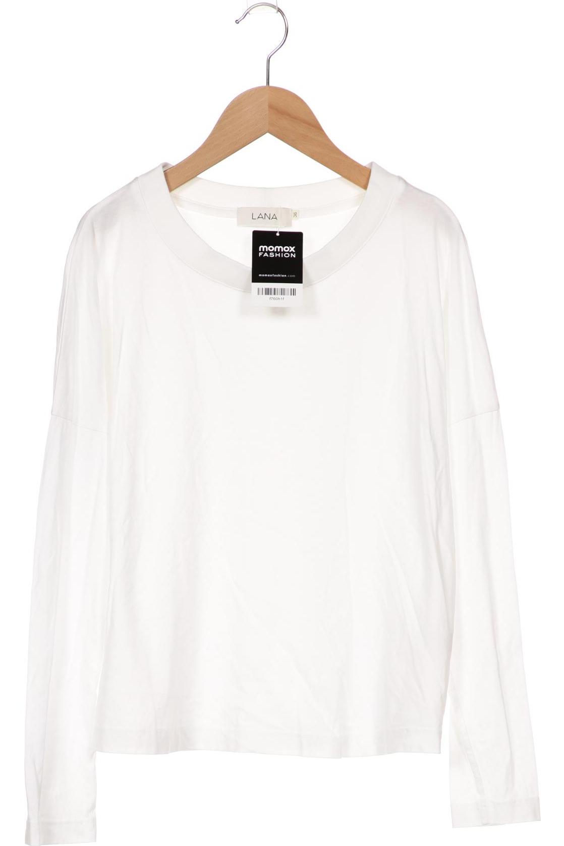 

Lana naturalwear Damen Langarmshirt, weiß, Gr. 36