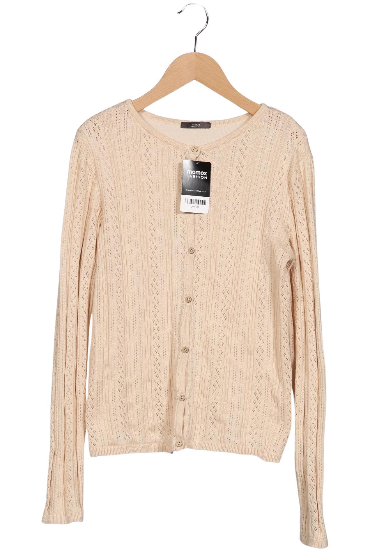 

Lana naturalwear Damen Strickjacke, beige, Gr. 36