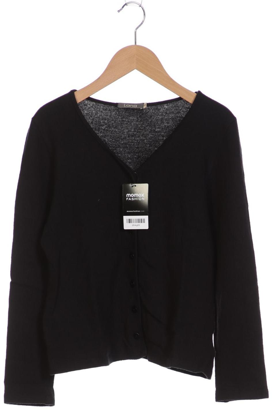 

Lana naturalwear Damen Strickjacke, schwarz