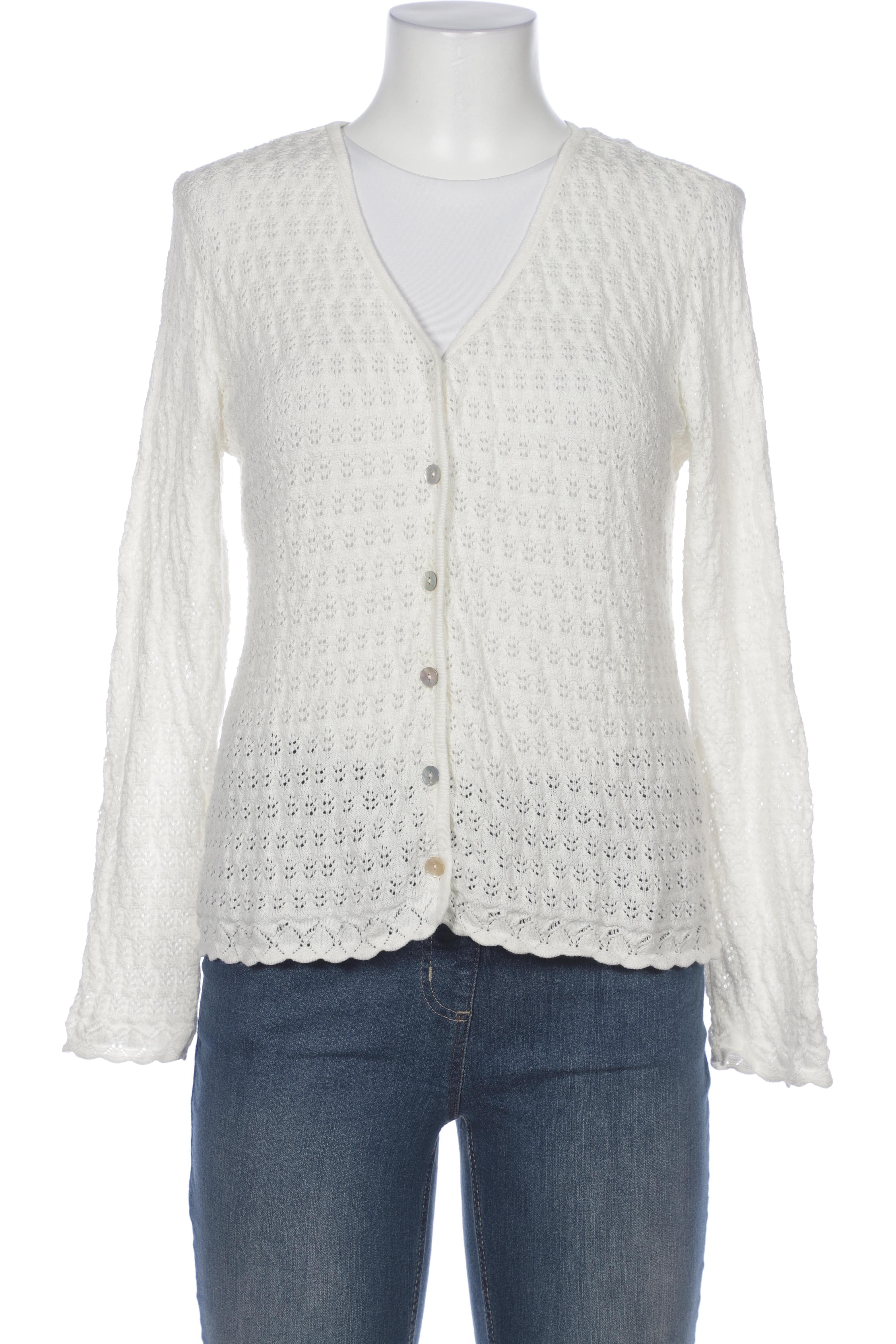 

Lana naturalwear Damen Strickjacke, weiß, Gr. 38