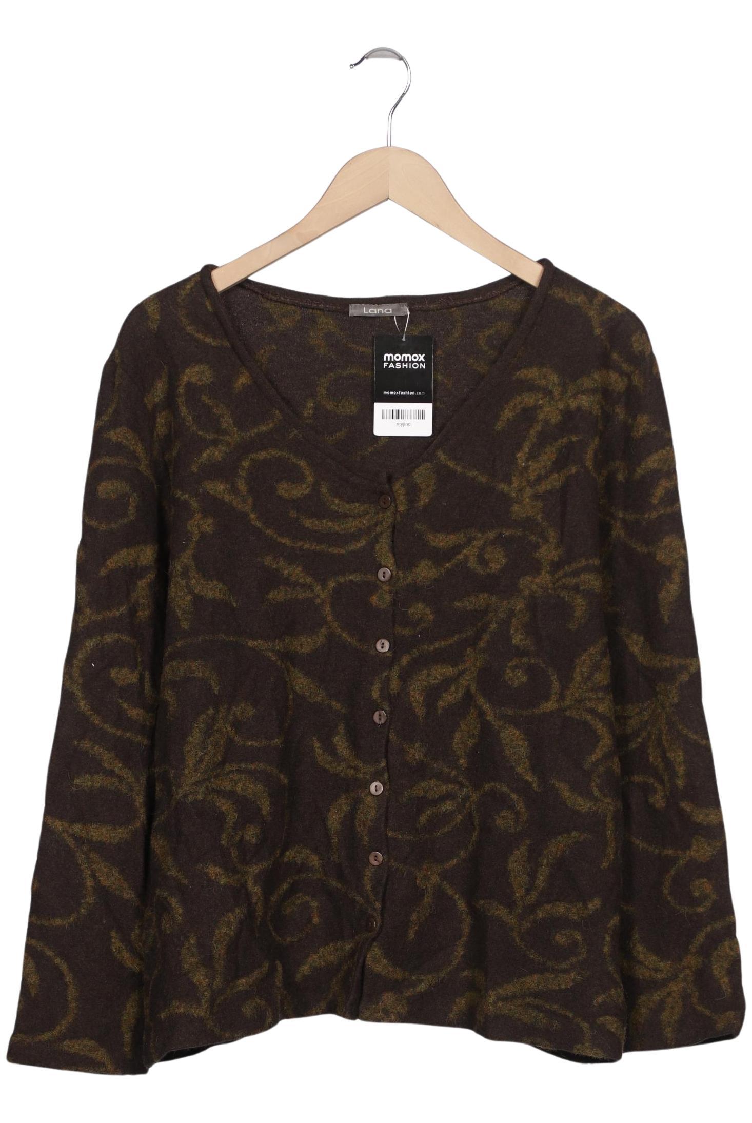 

Lana naturalwear Damen Strickjacke, braun, Gr. 46