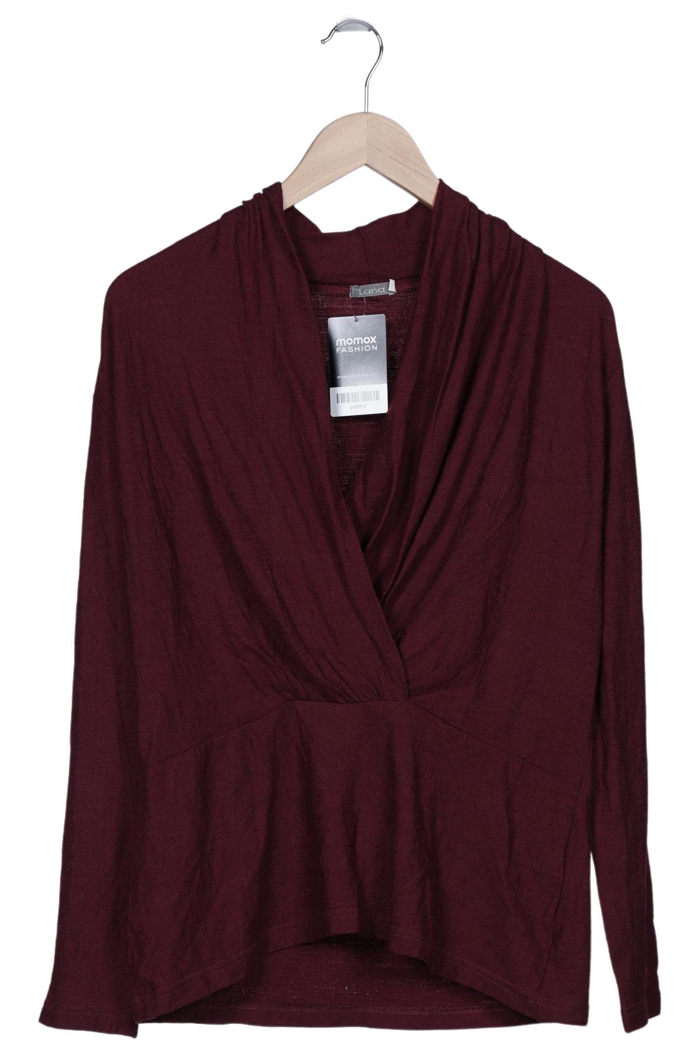 

Lana naturalwear Damen Langarmshirt, bordeaux, Gr. 42