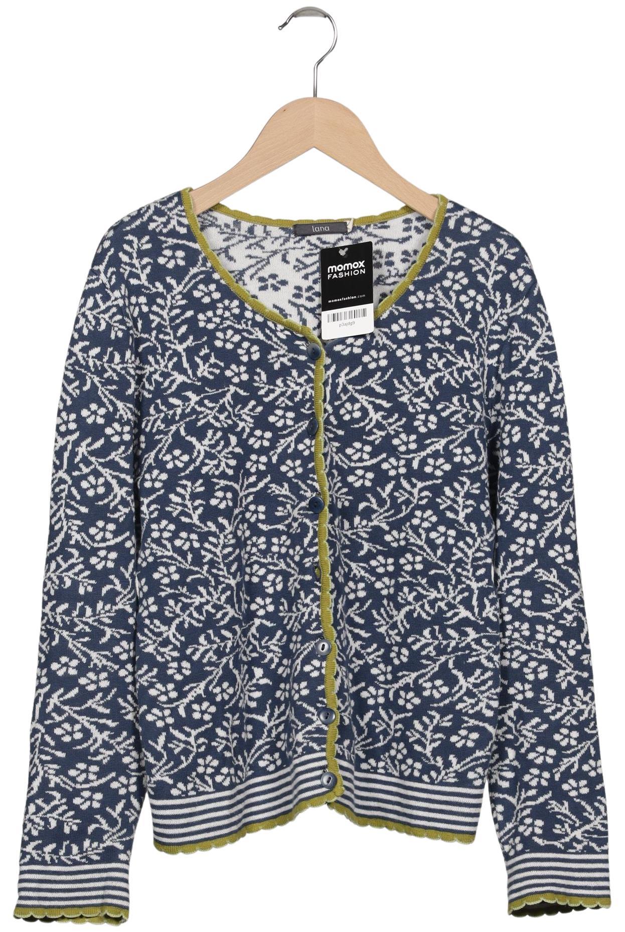 

Lana naturalwear Damen Strickjacke, blau, Gr. 38