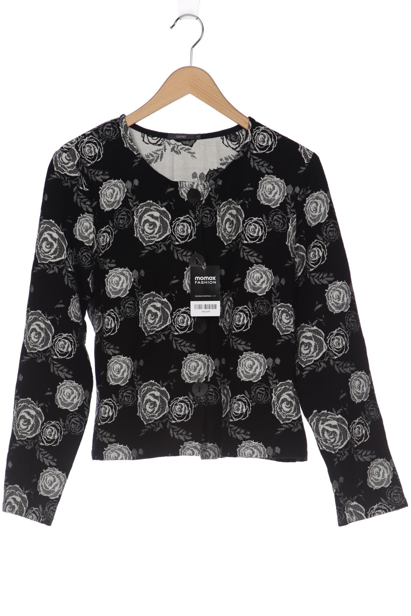 

Lana naturalwear Damen Strickjacke, schwarz