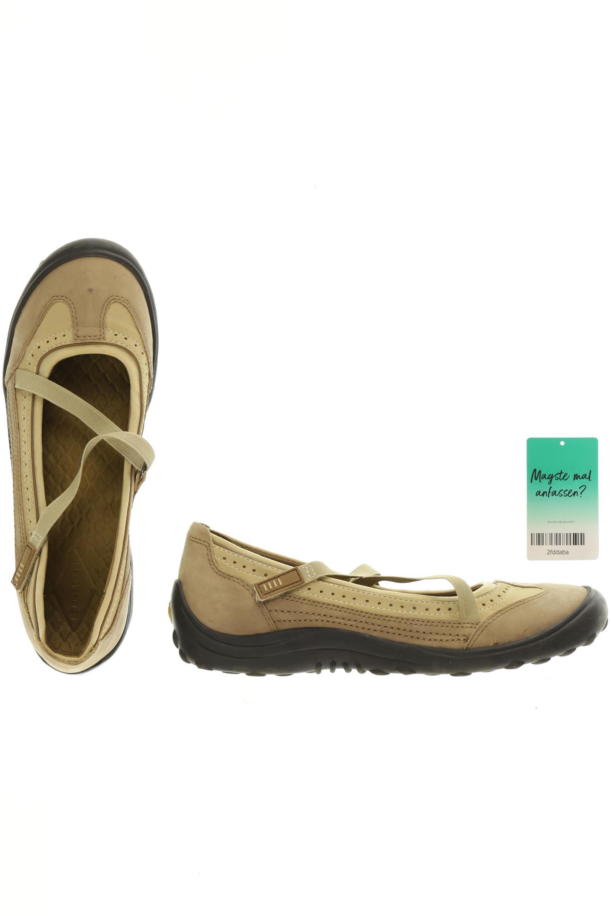 

Lands End Damen Ballerinas, braun, Gr. 8