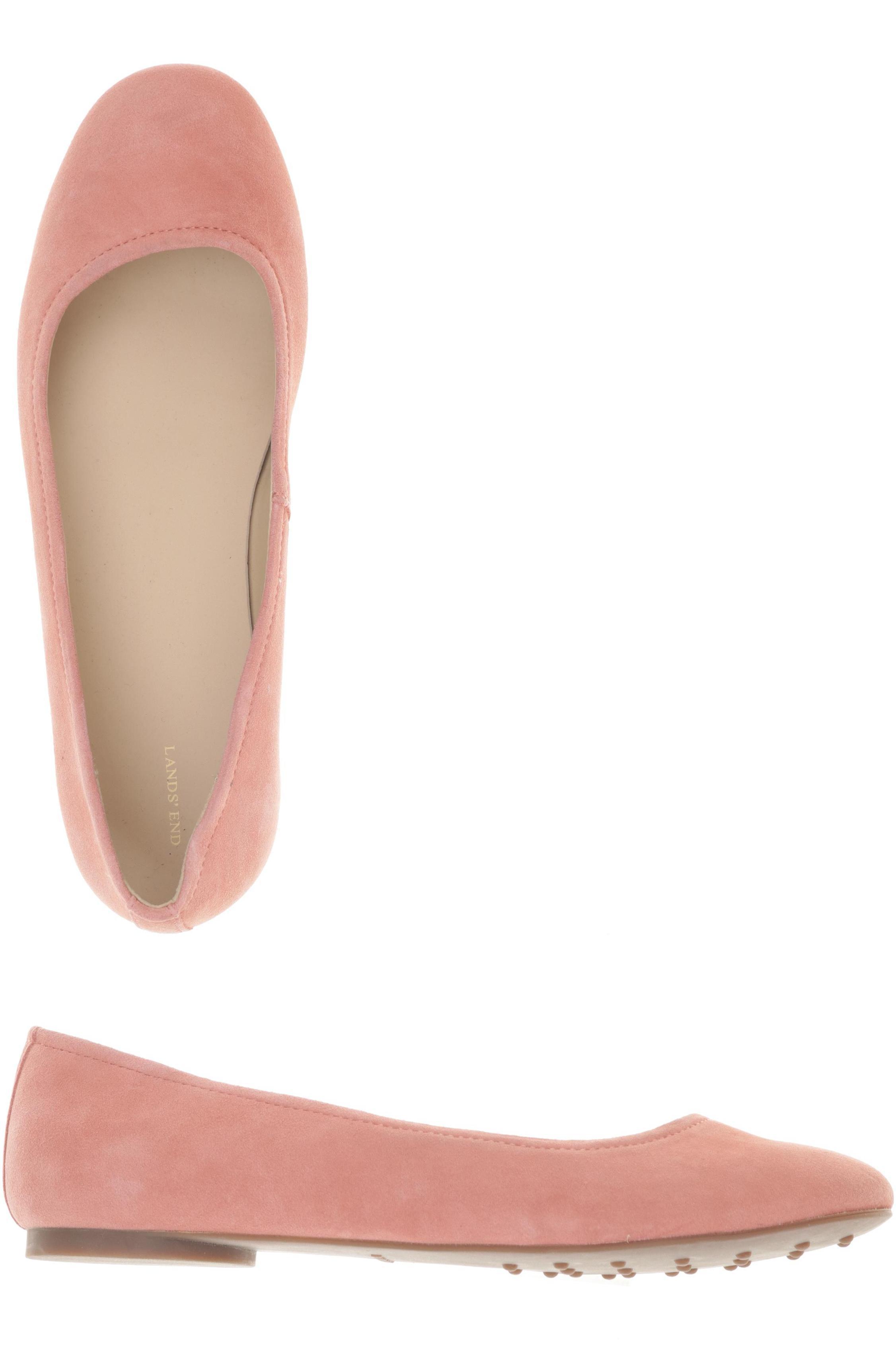 

Lands End Damen Ballerinas, pink, Gr. 9