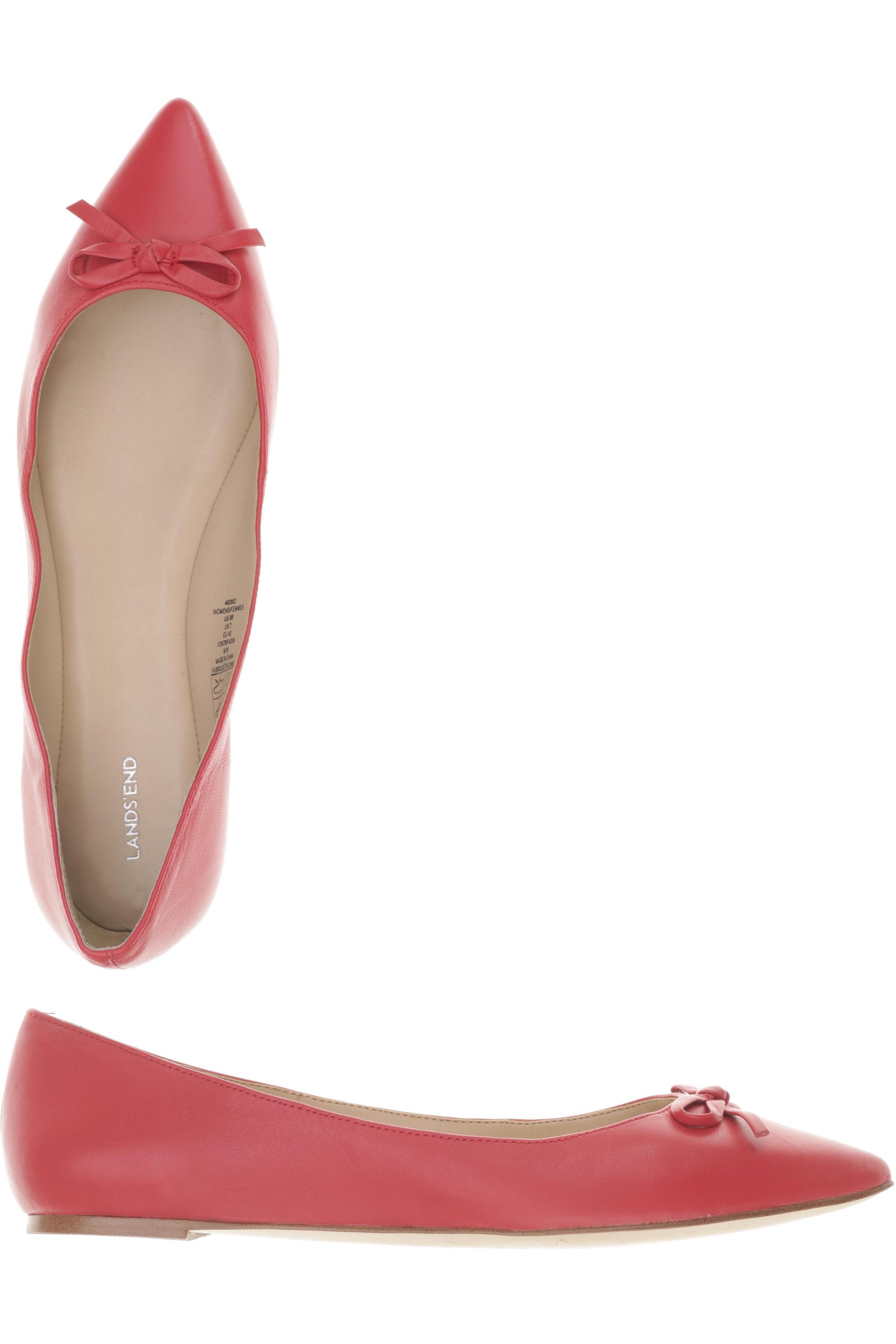

Lands End Damen Ballerinas, rot, Gr. 40